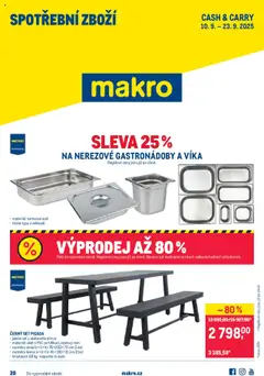 Náhled letáku Makro leták - Spotřební zboží od 10.09.2025