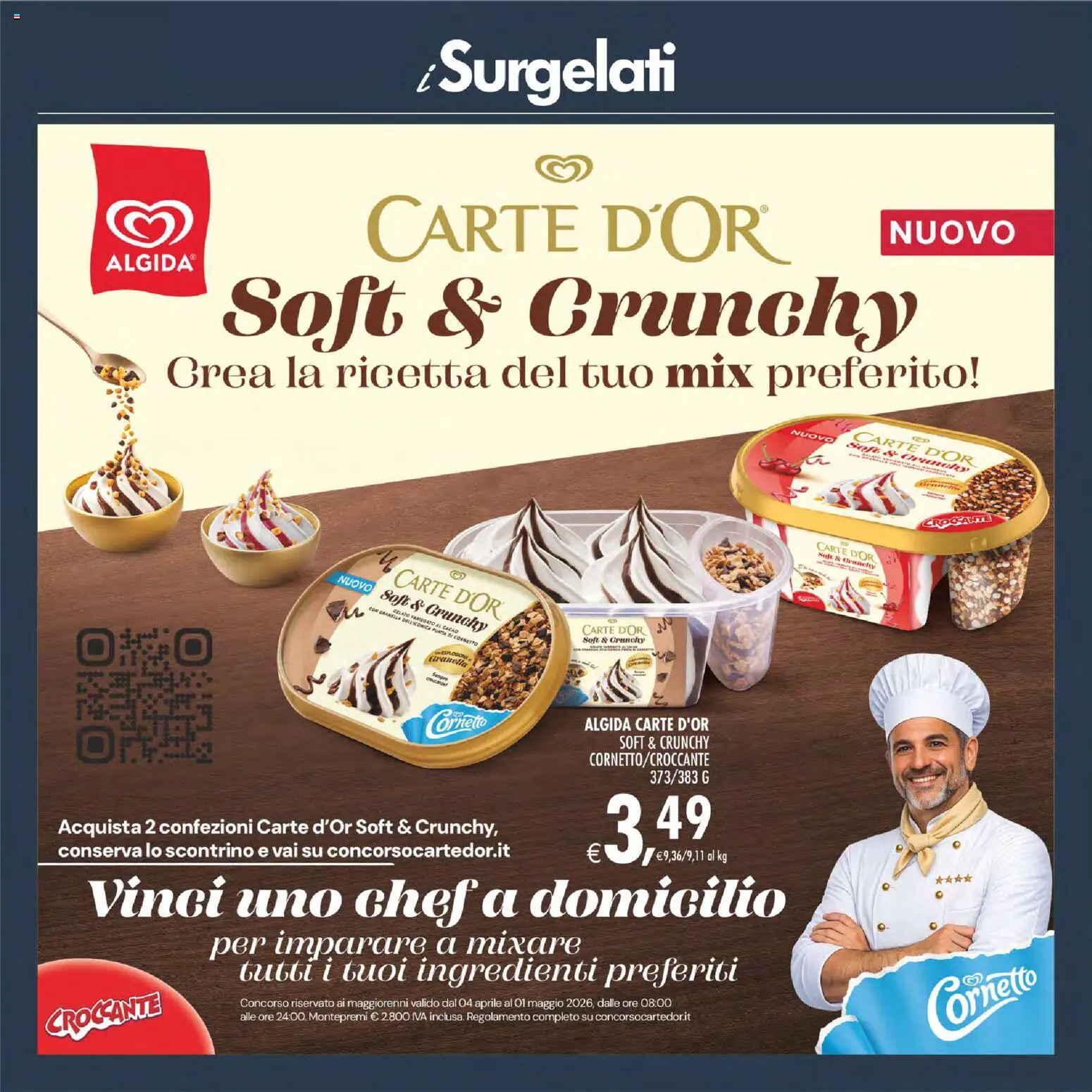 Volantino Decò del 17.04.2026 | Pagina: 18 | Prodotti: Cornetto, Gelato, Cacao