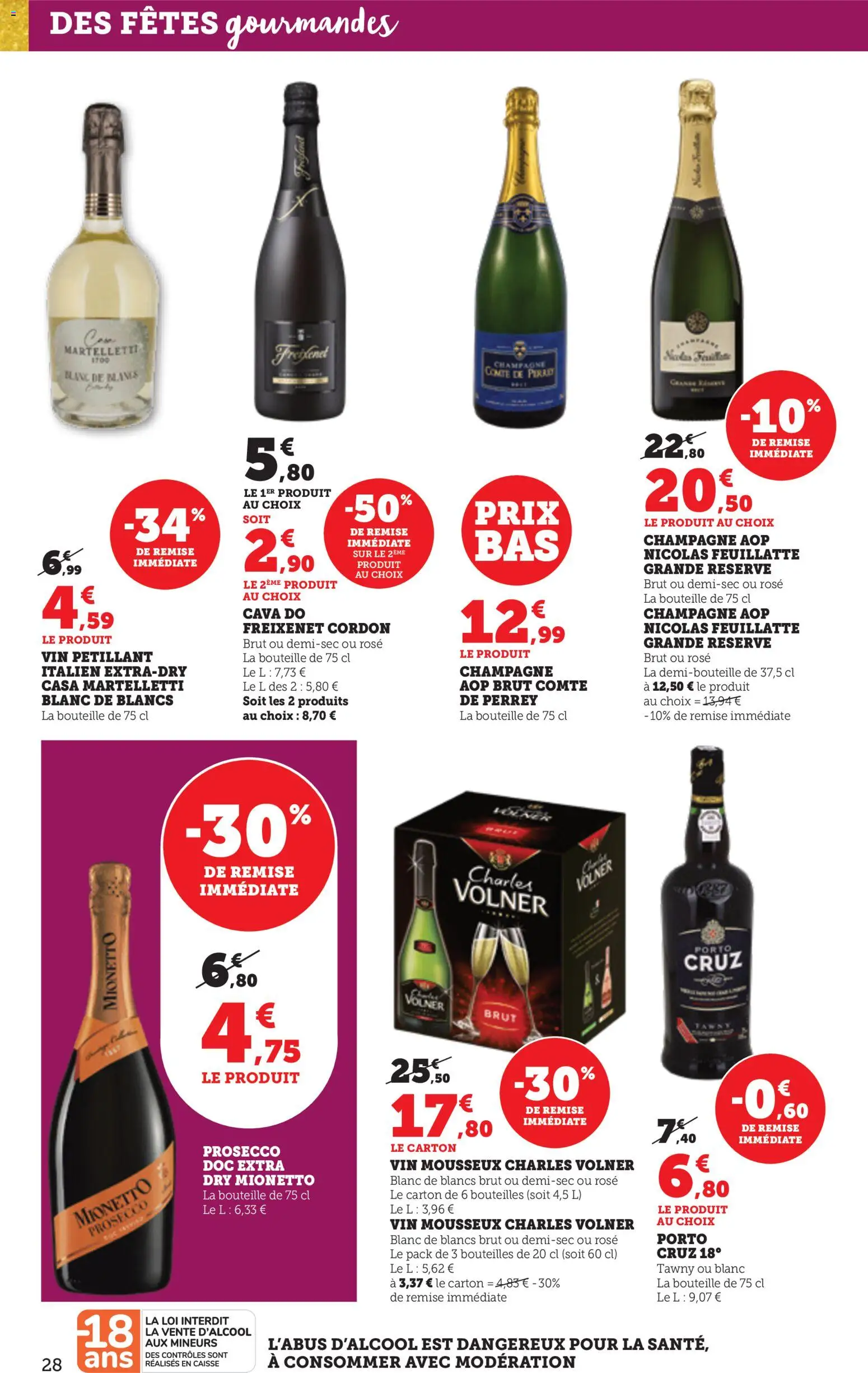{H1} | Page: 28 | Produits: Vin mousseux, Champagne, Prosecco, Freixenet