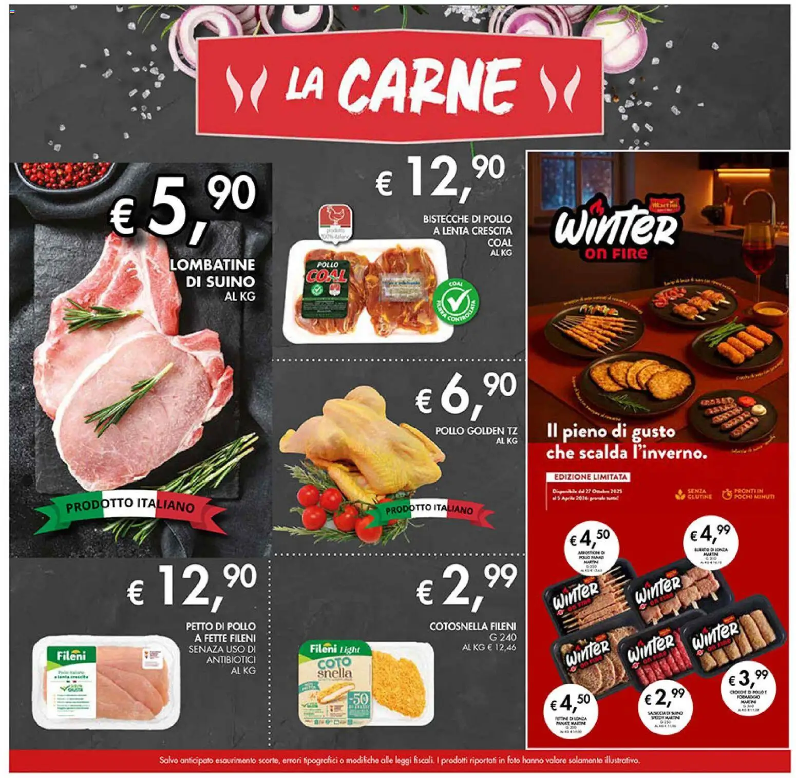 Volantino Coal del 14.11.2025 | Pagina: 5 | Prodotti: Petto di Pollo, Pollo, Suino