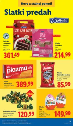 Plazma Čokoladne kuglice, Čokoladne kuglice sa mlečnom čokoladom, 45 g - pregled Lidl kataloga - važi od 02.02.2026 | Strana: 11 | Proizvode: Sto, Plazma, Praline, Mlečna čokolada