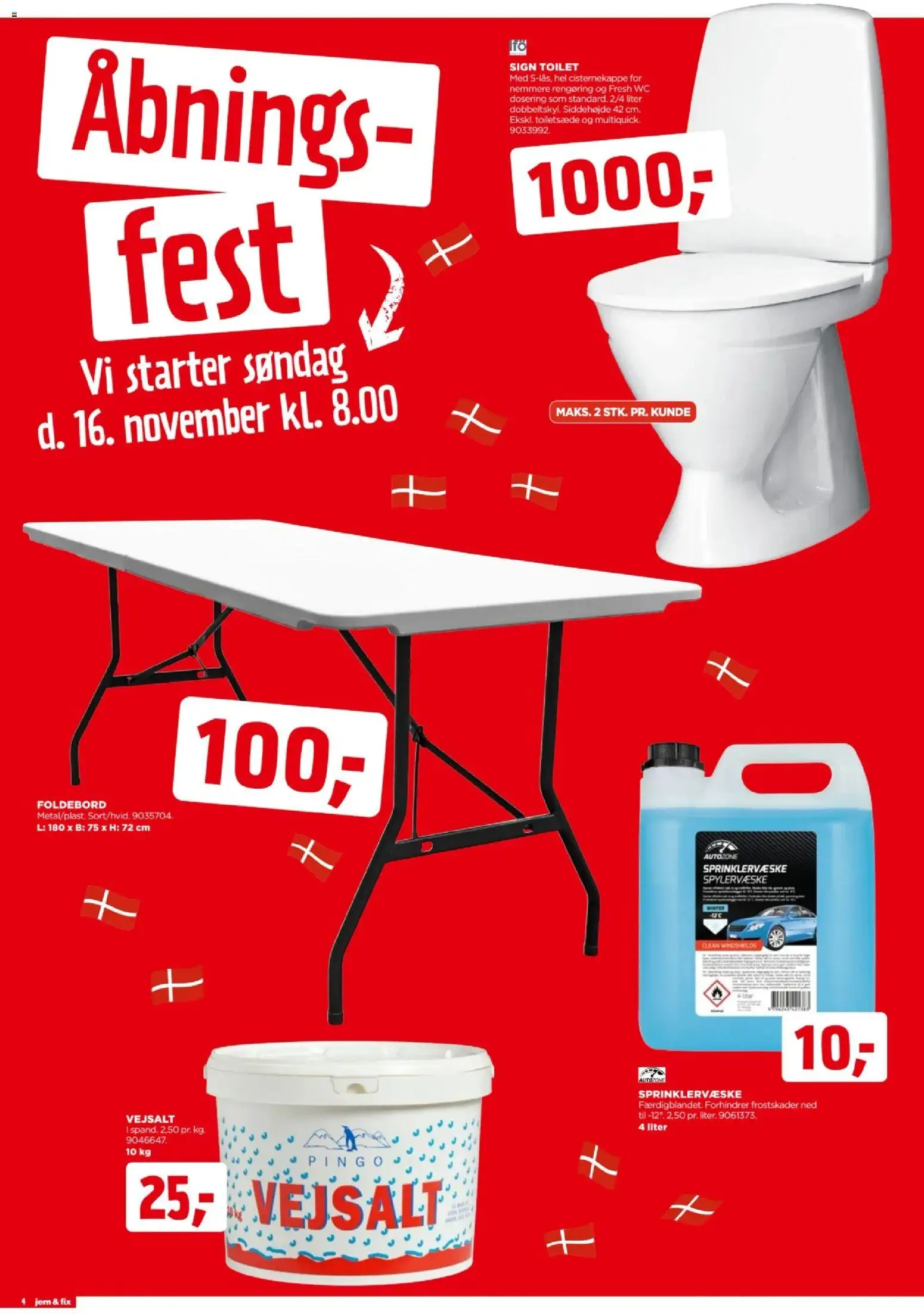 Jem & fix tilbudsavis – gyldig fra 16.11.2025 | Side: 4 | Produkter: Toilet, Søm