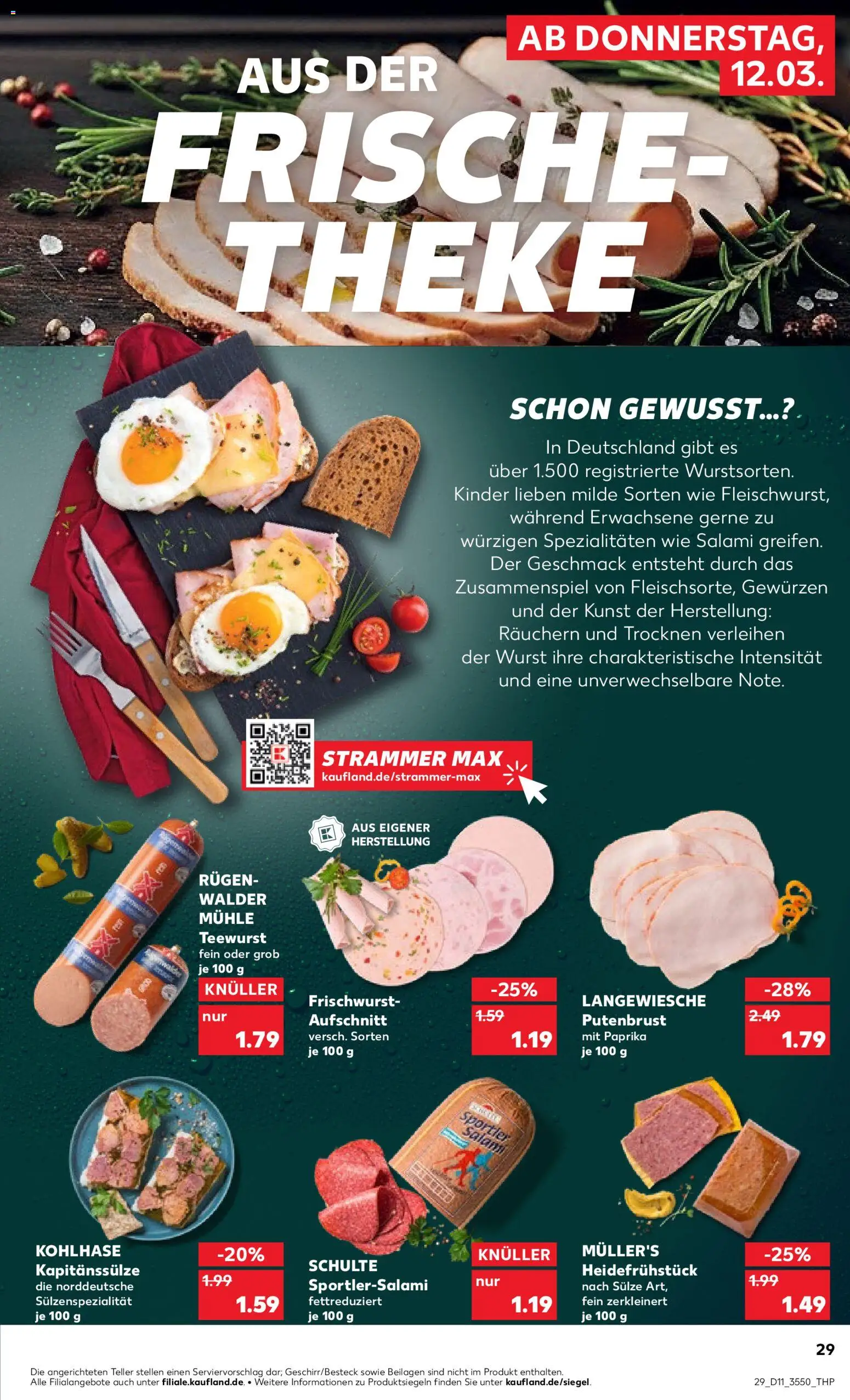 Kaufland Prospekt Berlin	 – gültig ab 12.03.2026 | Seite: 29 | Produkte: Mühle, Paprika, Wurst, Salami