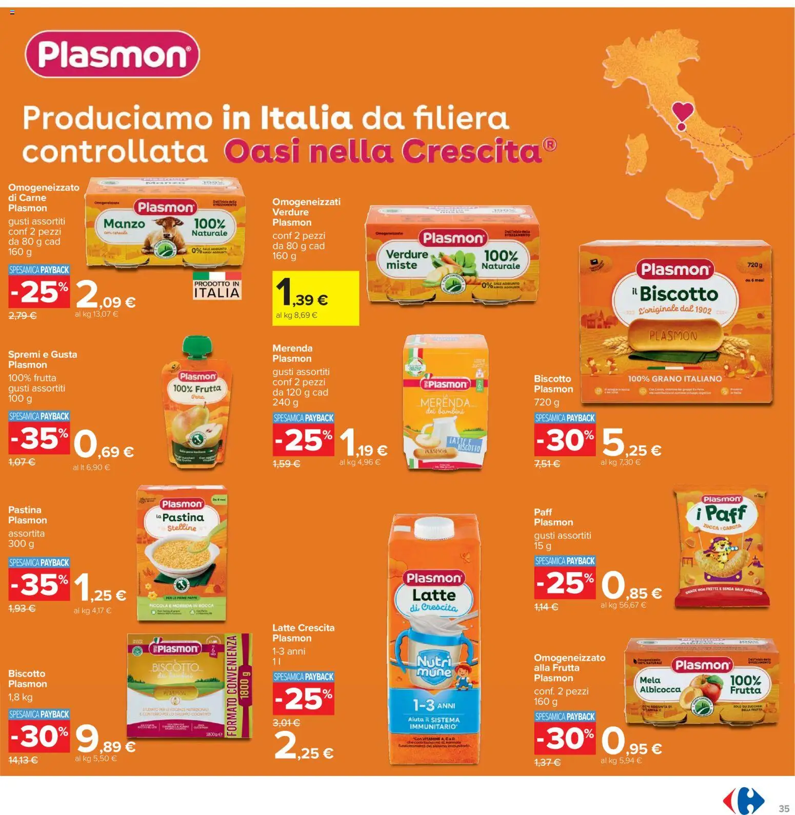 Volantino Carrefour del 07.04.2026 | Pagina: 35 | Prodotti: Manzo, Verdure, Latte, Zucca