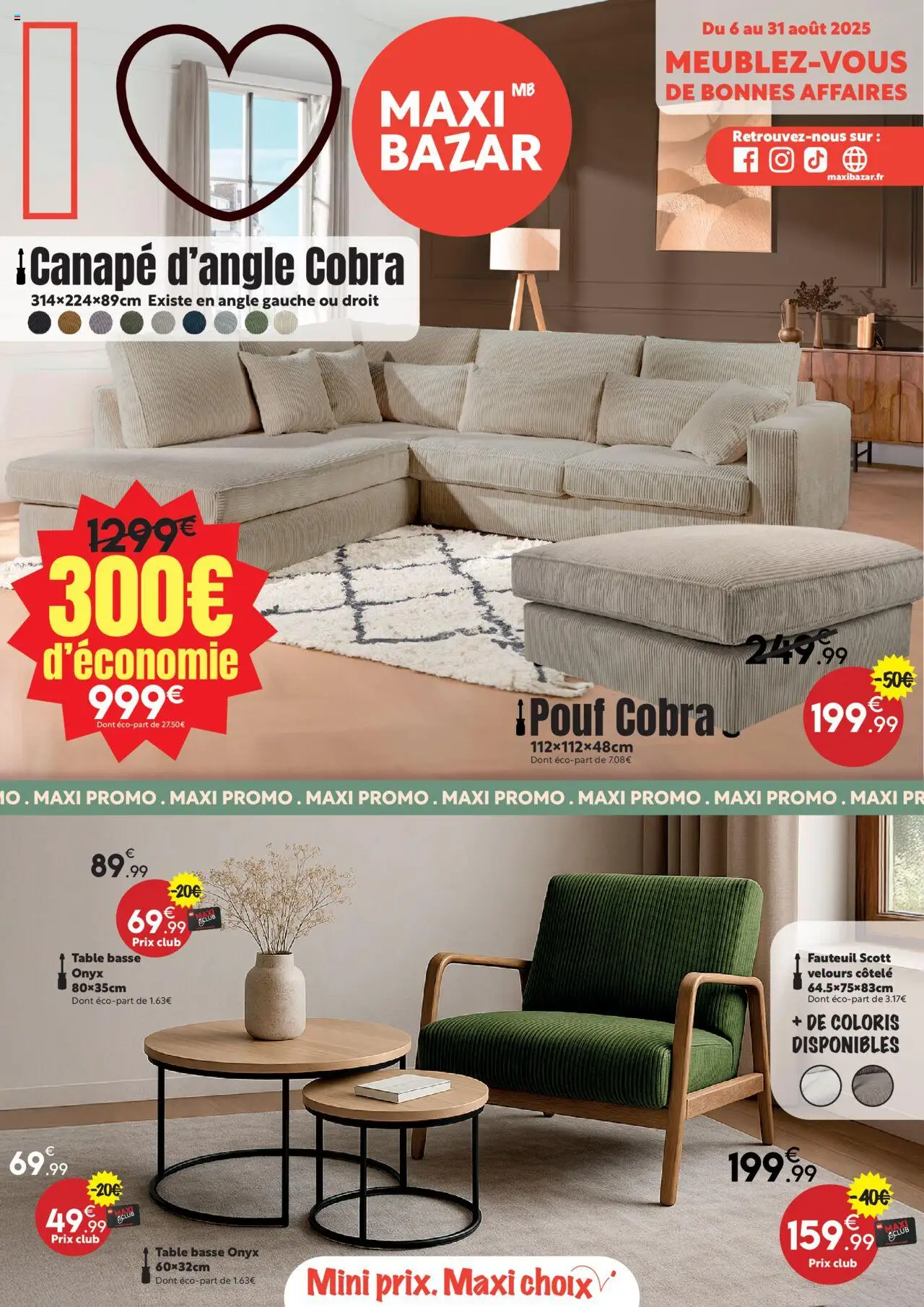  | Page: 1 | Produits: Canapé, Fauteuil, Table basse, Table
