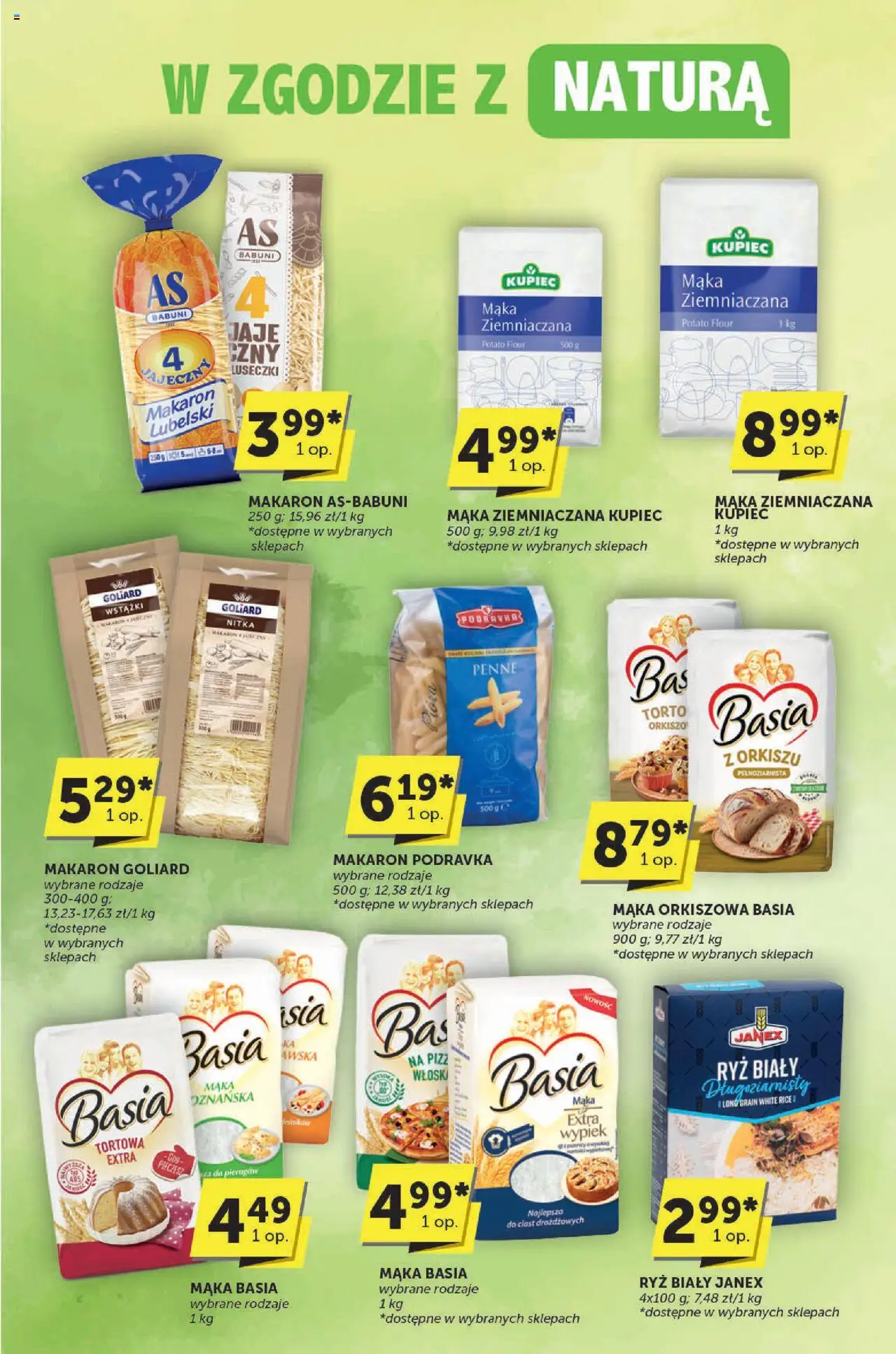 Euro Sklep Gazetka - Katalog od 16.10.2025 | Strona: 10 | Produkty: Penne, Mąka ziemniaczana, Ryż, Mąka orkiszowa