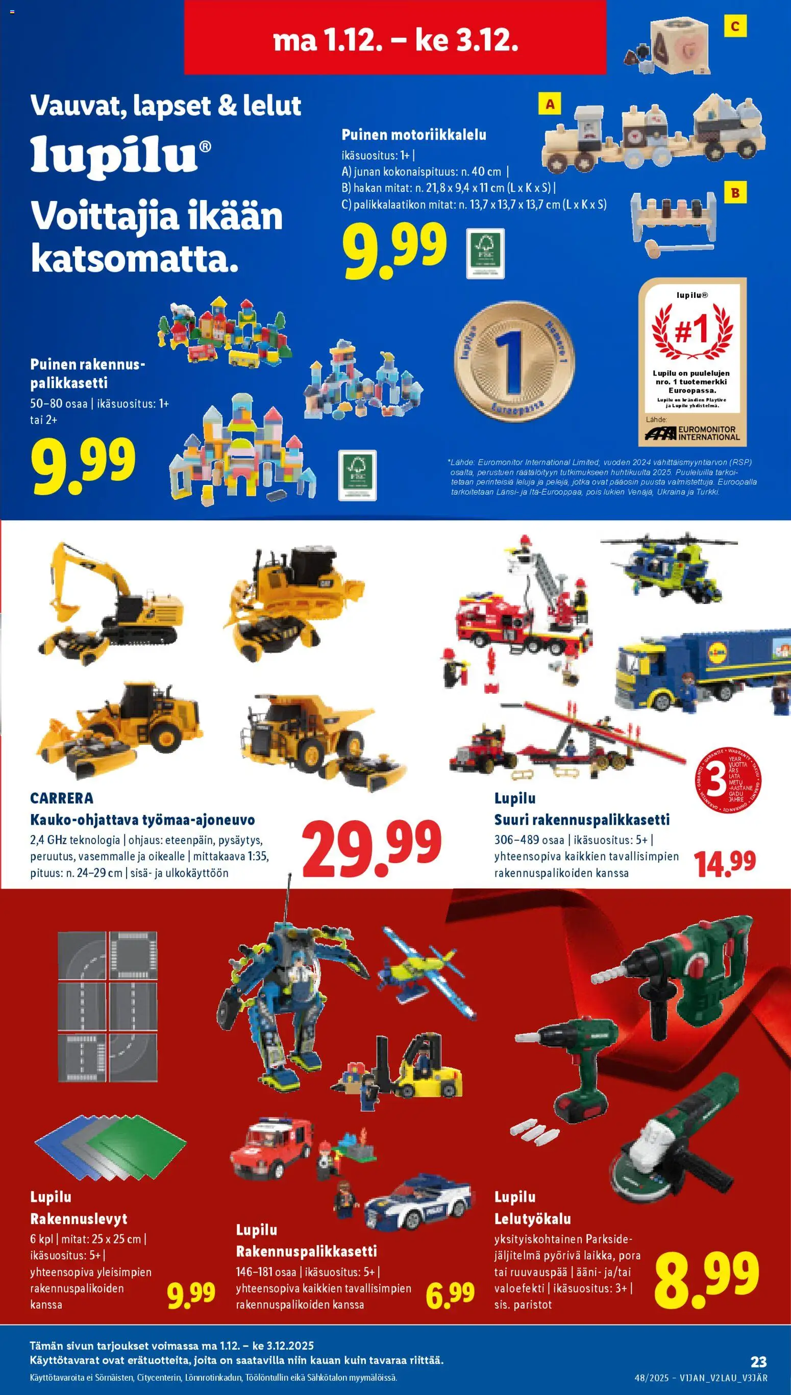 Lidl tarjoukset - Helsinki – voimassa 27.11.2025 alkaen | Sivu: 27 | Tuotteet: Paristot, Pora