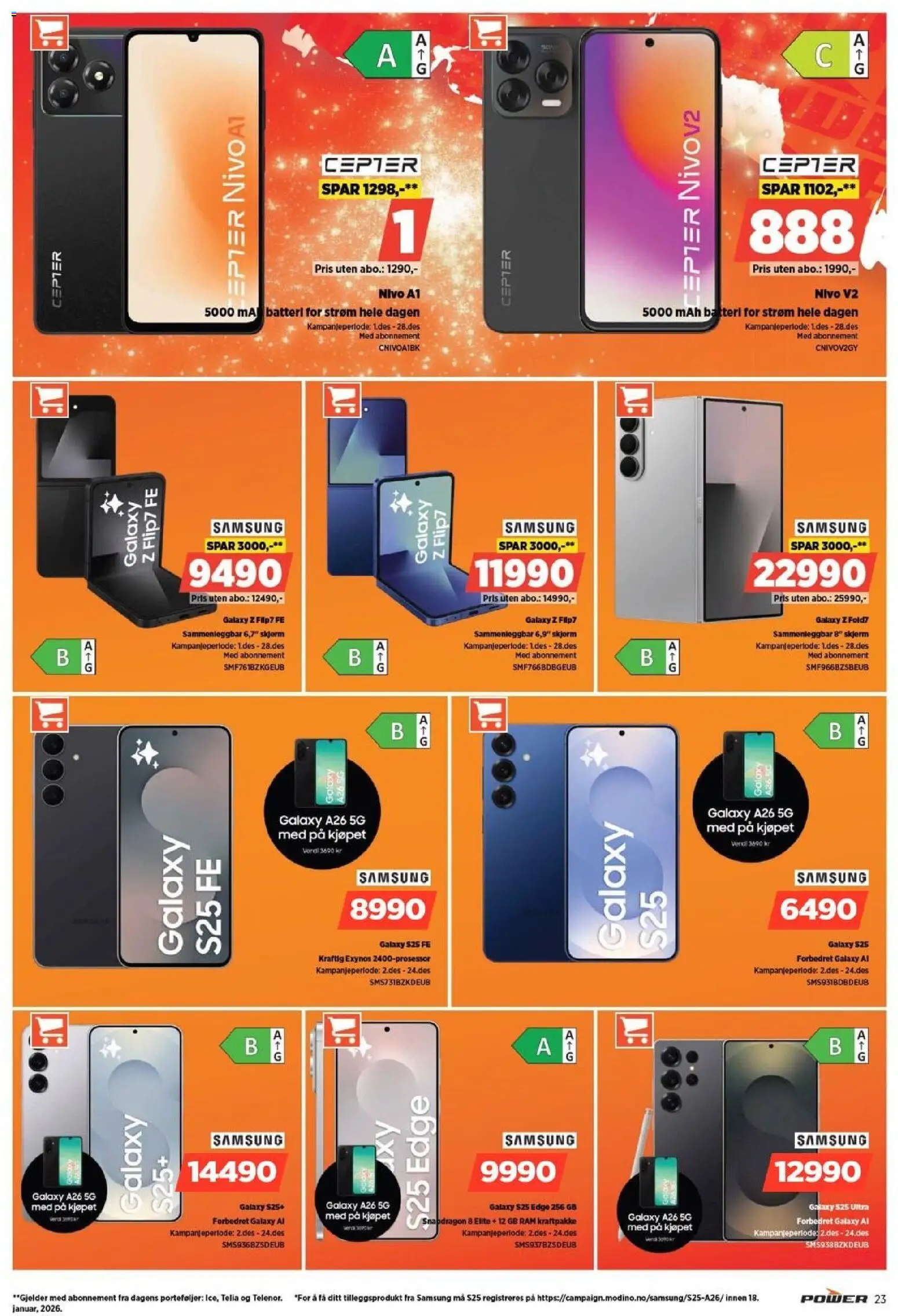 {H1} | Side: 23 | Produkter: Skjerm, Batteri