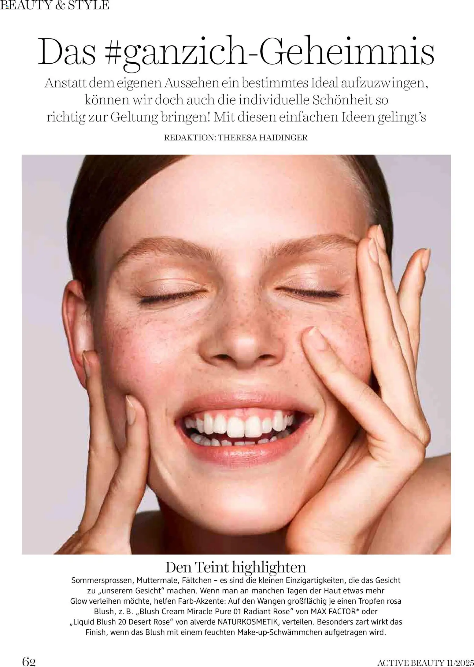 dm drogerie markt Active Beauty Magazin 11/2025 gültig ab 01.11.2025 | Seite: 62