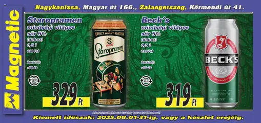 Magnetic - Óriásplakátok - amely érvényes a következő dátumtól: 01.08.2025