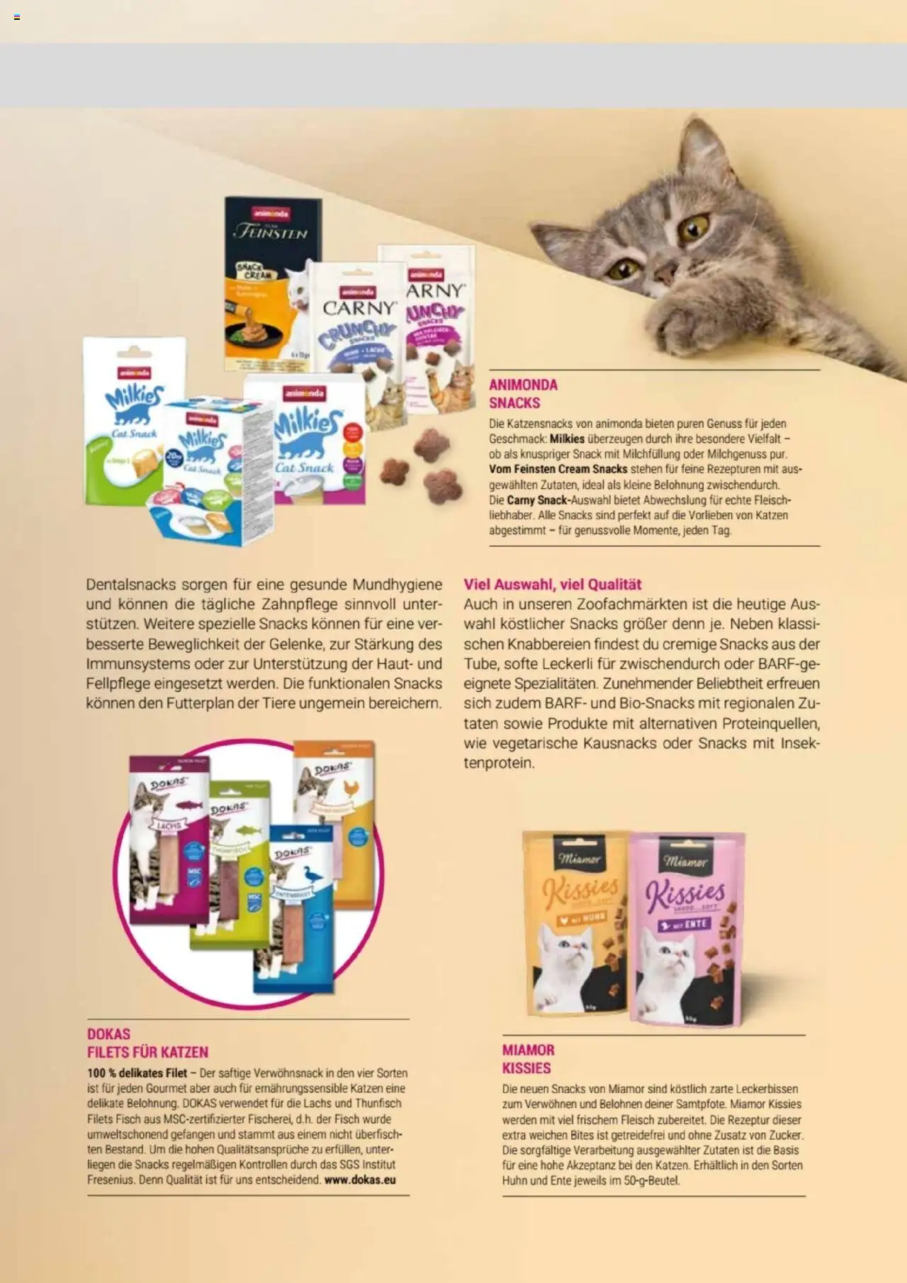 zookauf Themenkatalog Katze – gültig ab 01.10.2025 | Seite: 55 | Produkte: Thunfisch, Fisch, Lachs, Ente