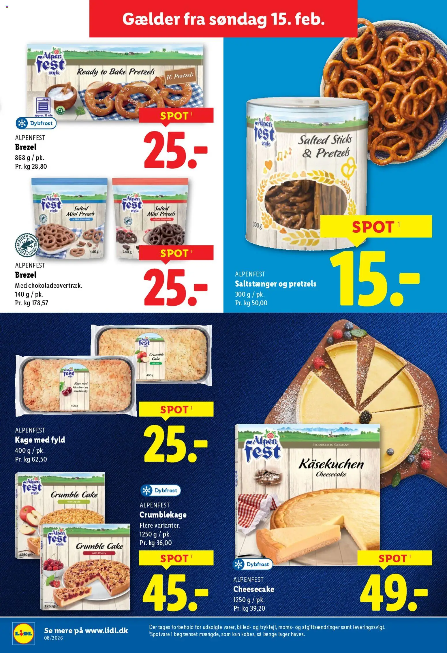 Lidl tilbudsavis – gyldig fra 16.02.2026 | Side: 15 | Produkter: Kirsebær, Saltstænger, Cherry, Søm