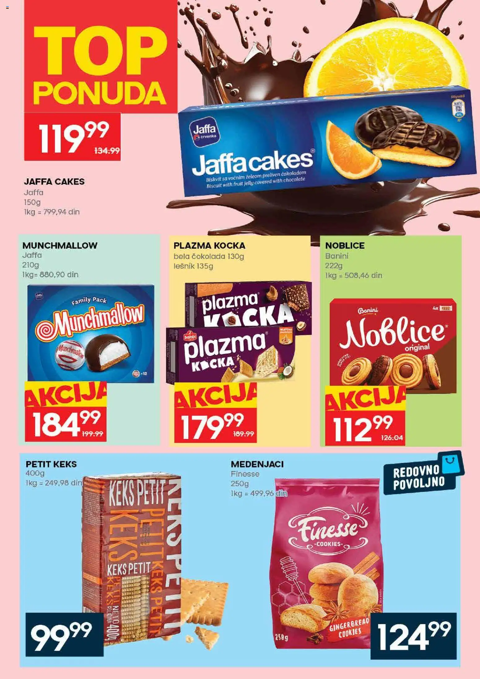 Roda katalog - važi od 09.04.2026 | Strana: 22 | Proizvode: Munchmallow, Plazma, Medenjaci, Čokolada