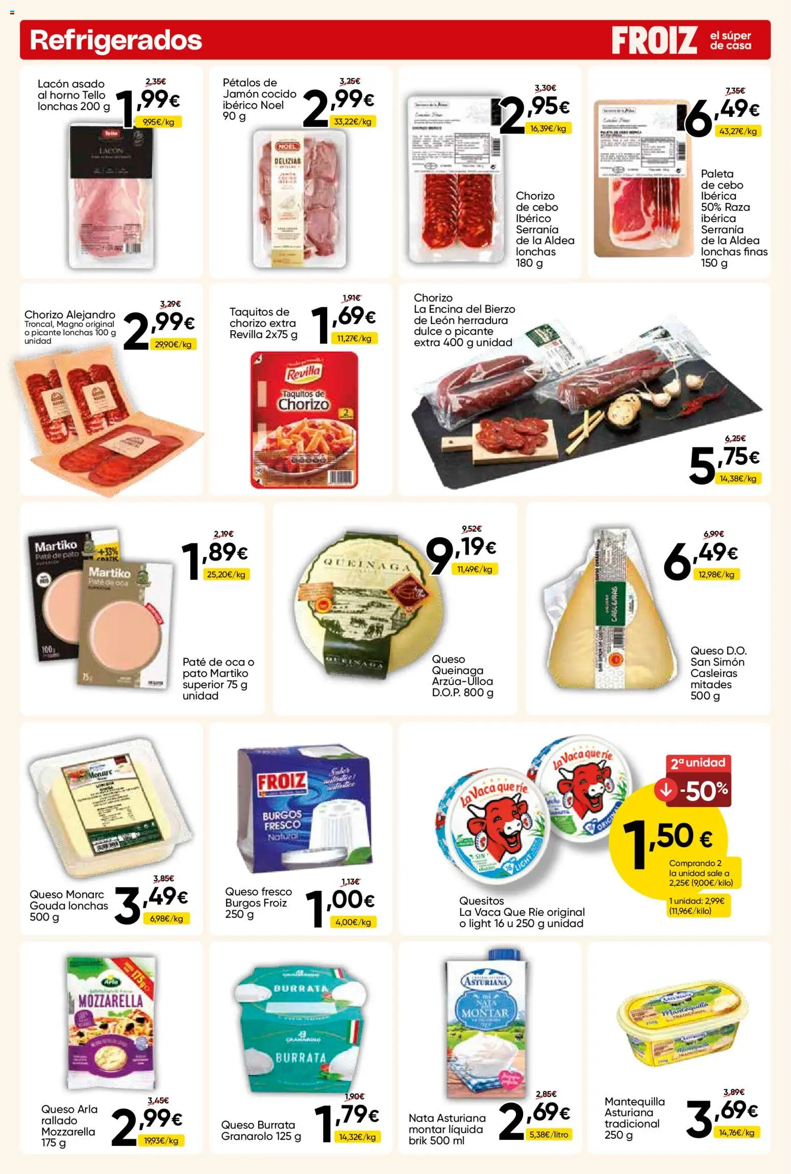 Froiz folleto │ válido desde el 09.04.2026 | Página: 8 | Productos: Queso, Jamón, Queso fresco, Horno