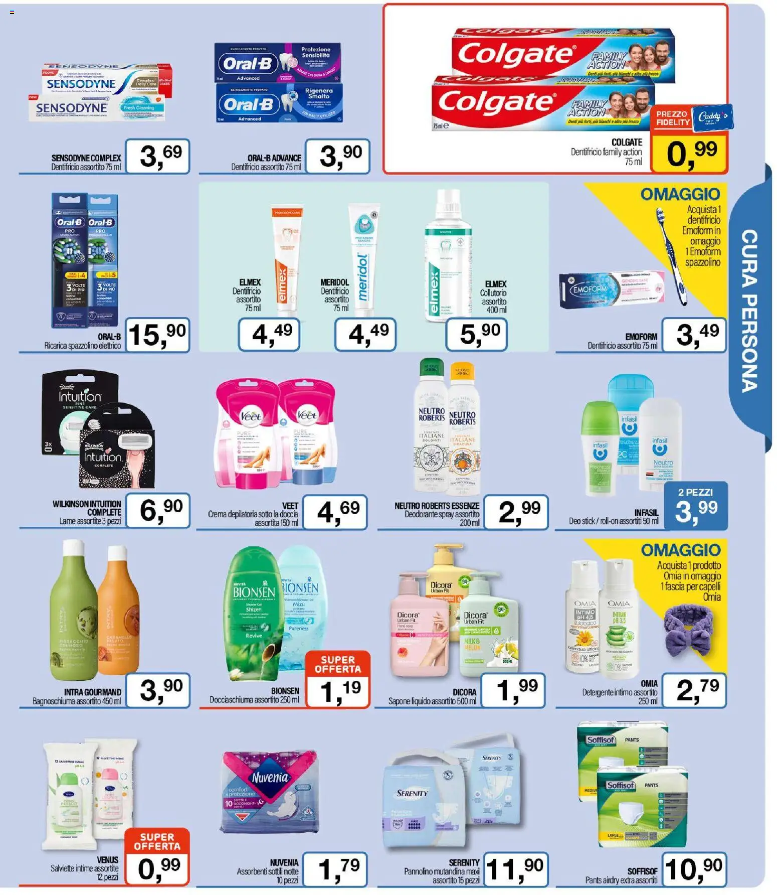 Volantino Caddy's del 23.10.2025 | Pagina: 5 | Prodotti: Crema, Bagnoschiuma, Collutorio, Intimo