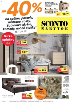 Sconto nábytok leták platný od 15.10.2025