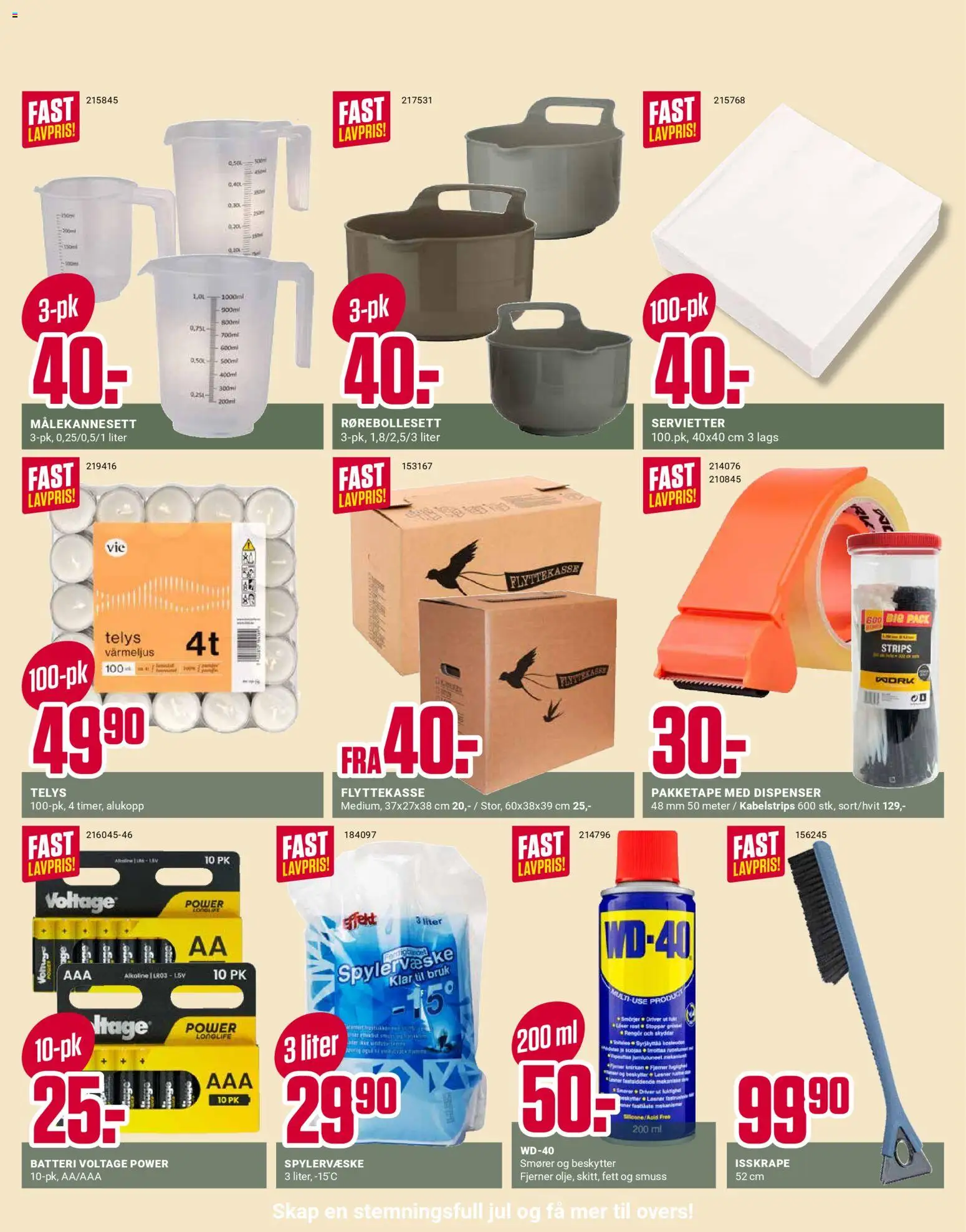 {H1} | Side: 10 | Produkter: Servietter, Batteri, Mouth wash