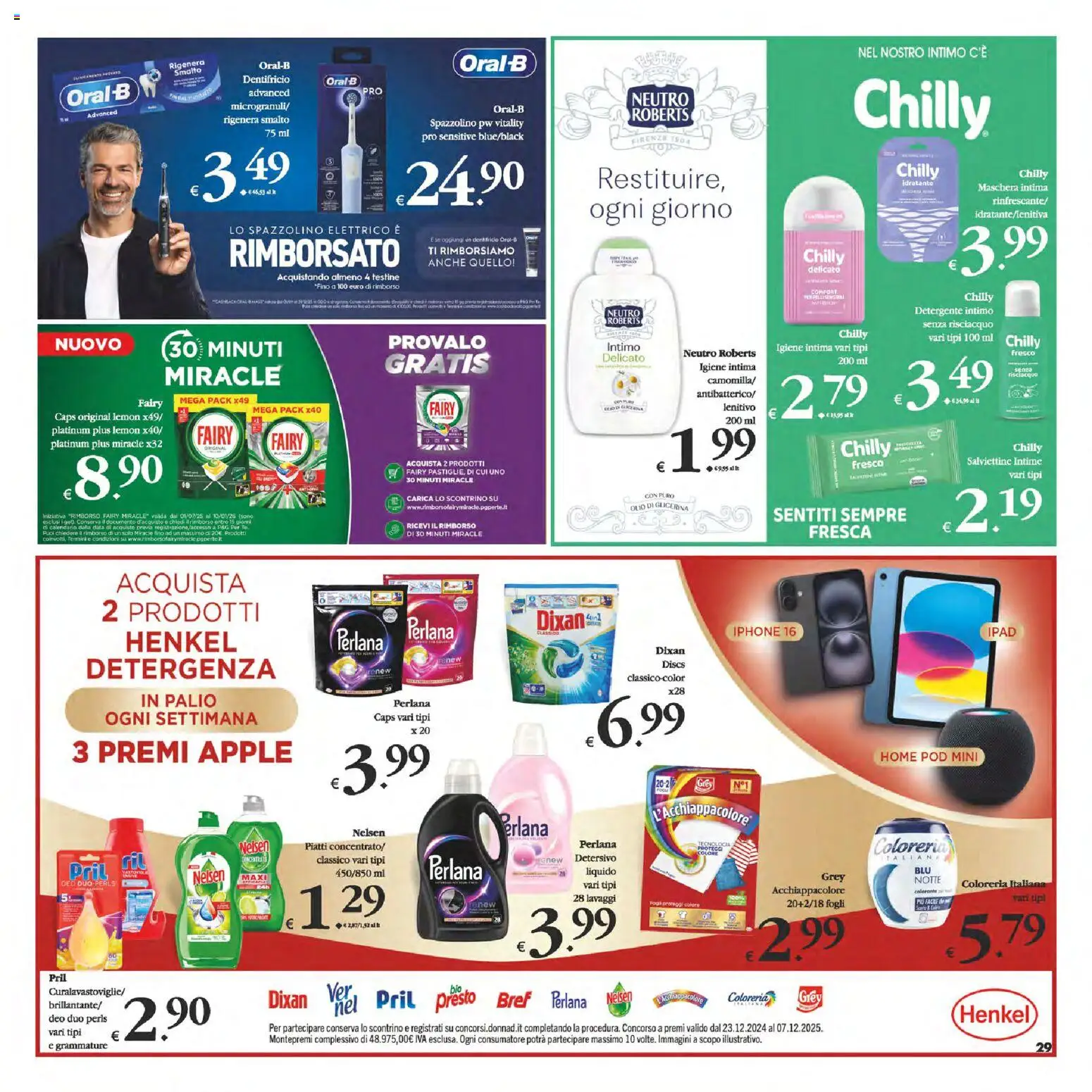 Volantino Decò del 25.11.2025 | Pagina: 29 | Prodotti: Detergente intimo, Detergente, Intimo, Olio