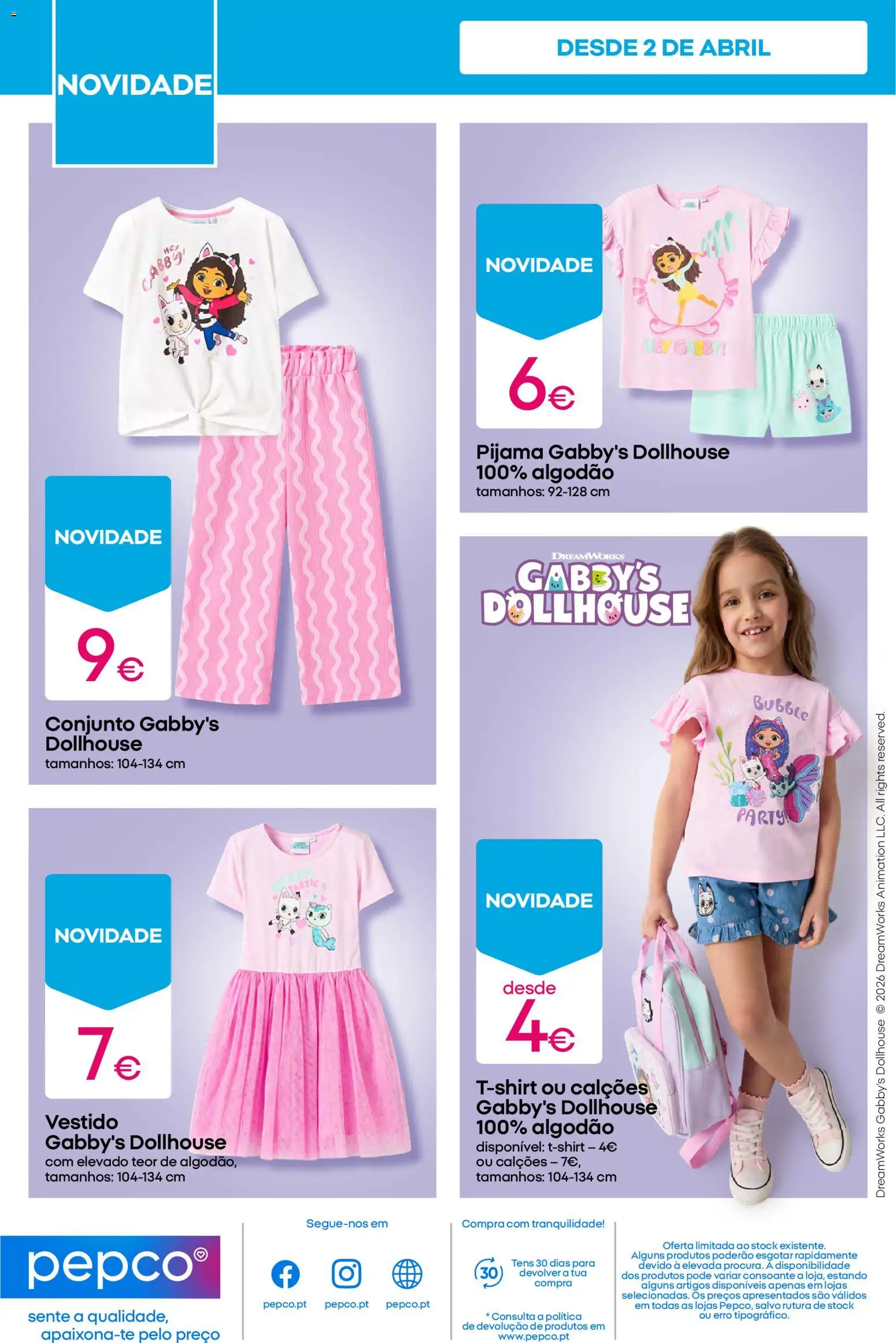 Pepco folheto │ válido de 02.04.2026 | Página: 10 | Produtos: Vestido, Algodão, Calções