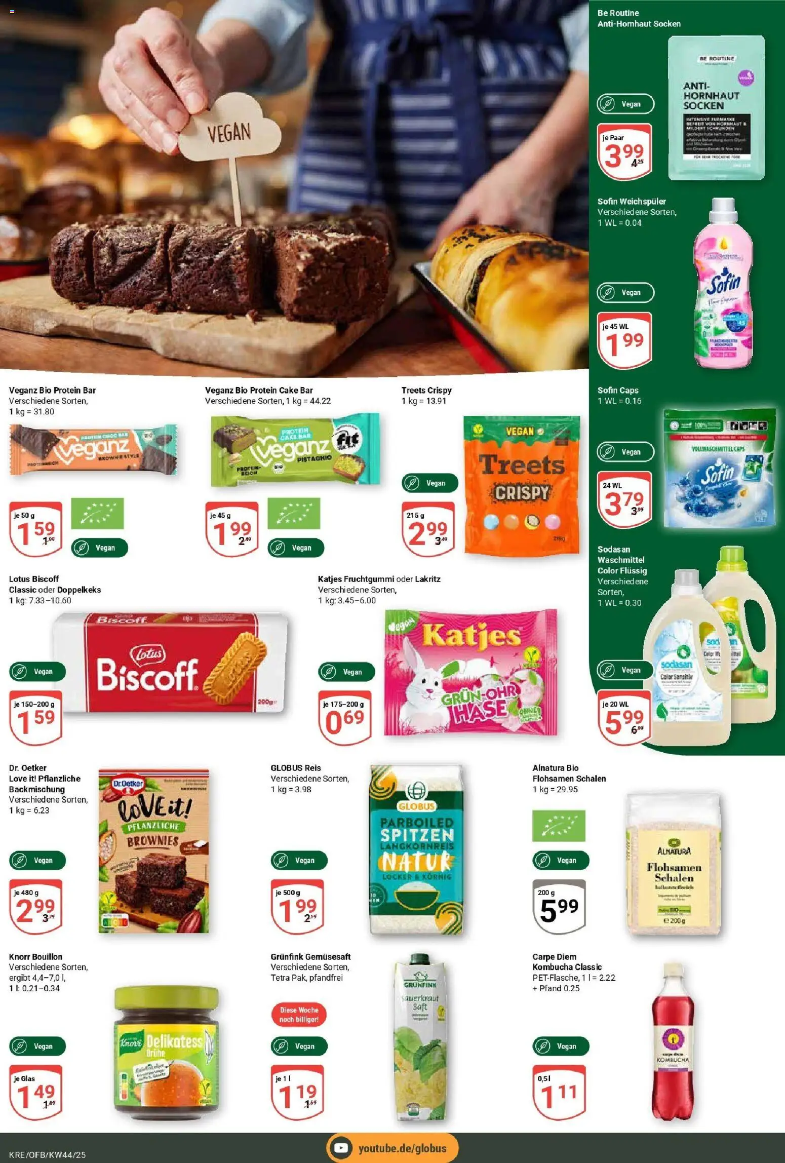 Globus prospekt Krefeld	 – gültig ab 26.10.2025 | Seite: 16 | Produkte: Katjes, Weichspüler, Socken, Saft