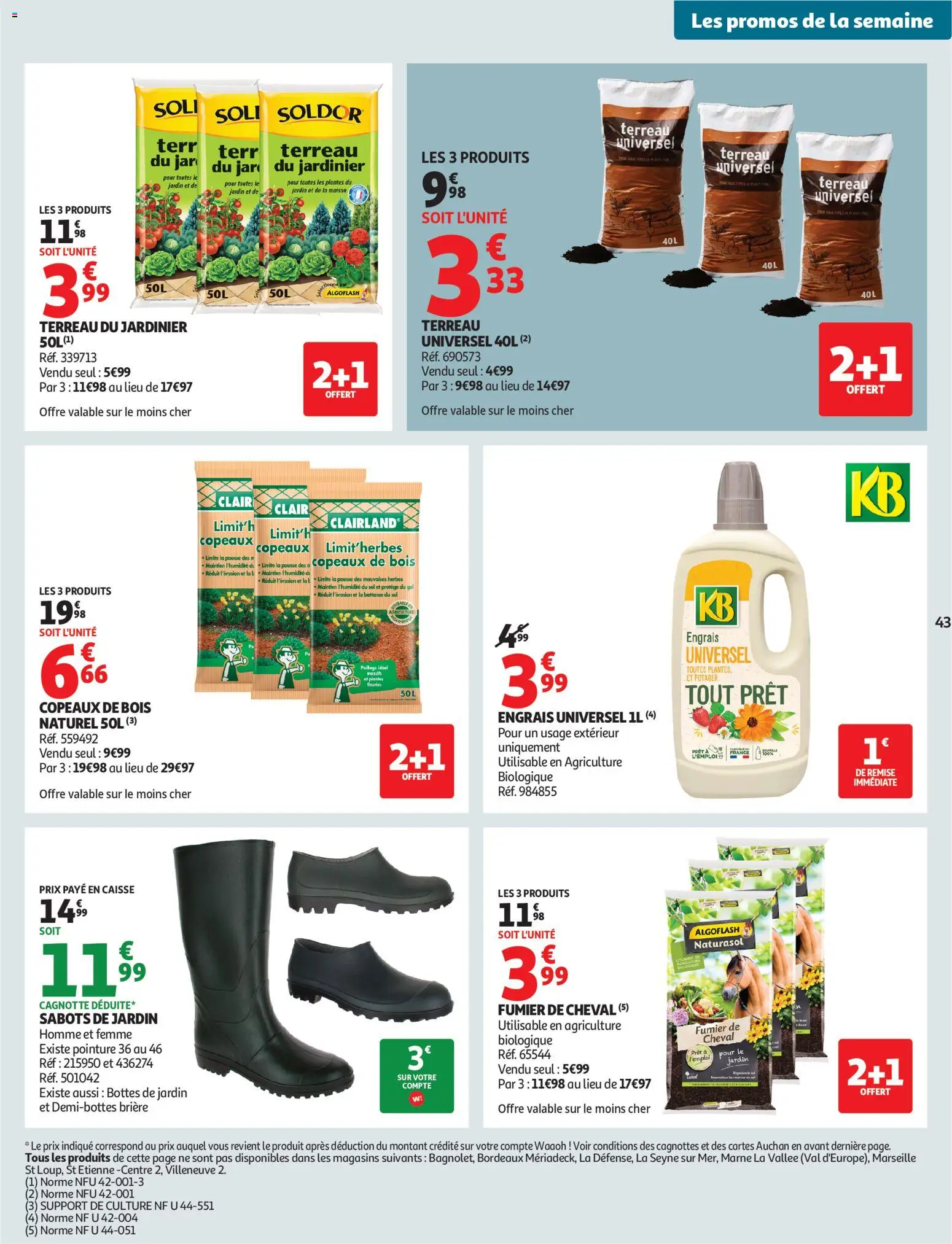 {H1} | Page: 43 | Produits: Fumier De Cheval, Terreau, Copeaux de bois, Bottes