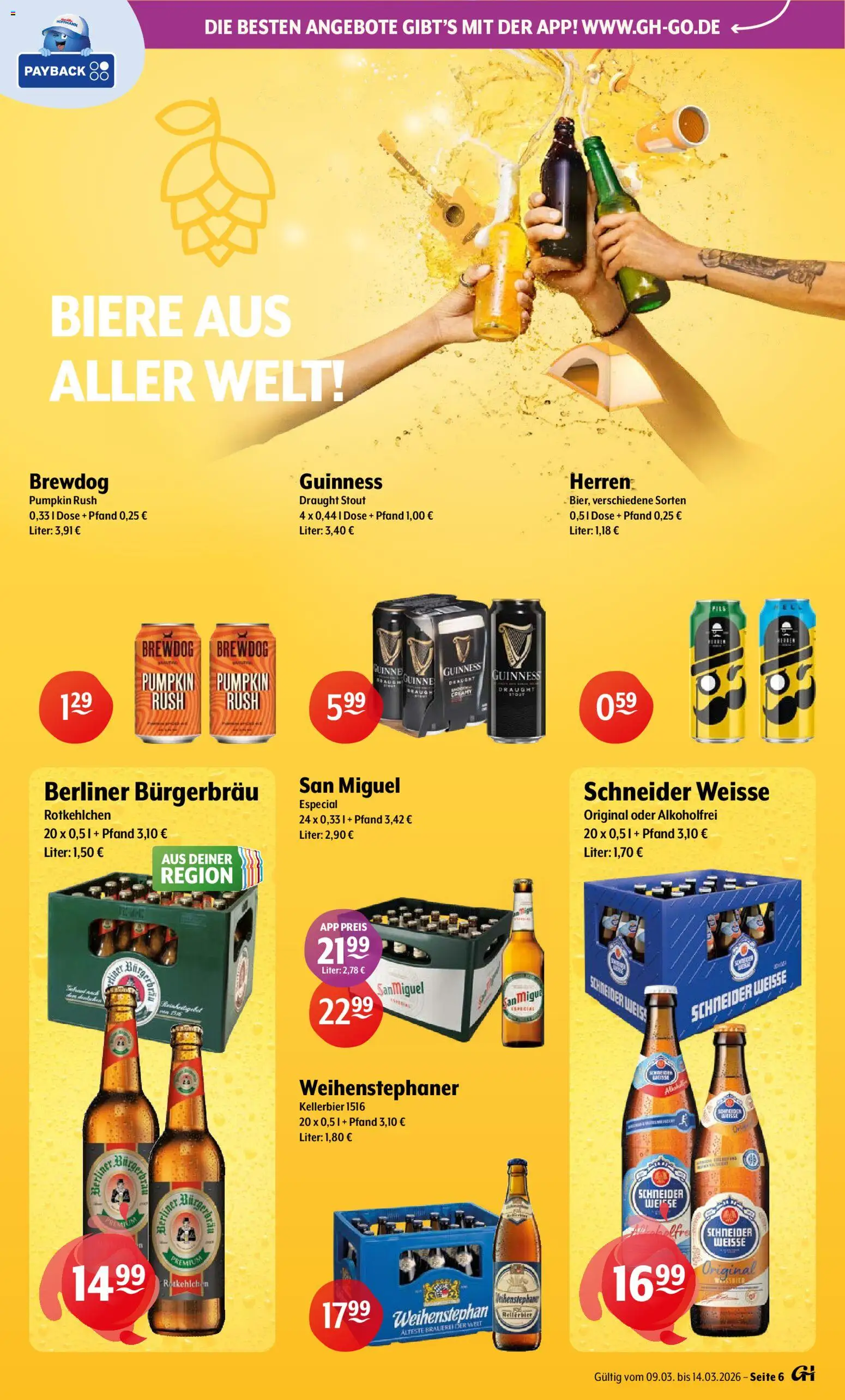 Getränke Hoffmann Prospekt – gültig ab 09.03.2026 | Seite: 6 | Produkte: Berliner