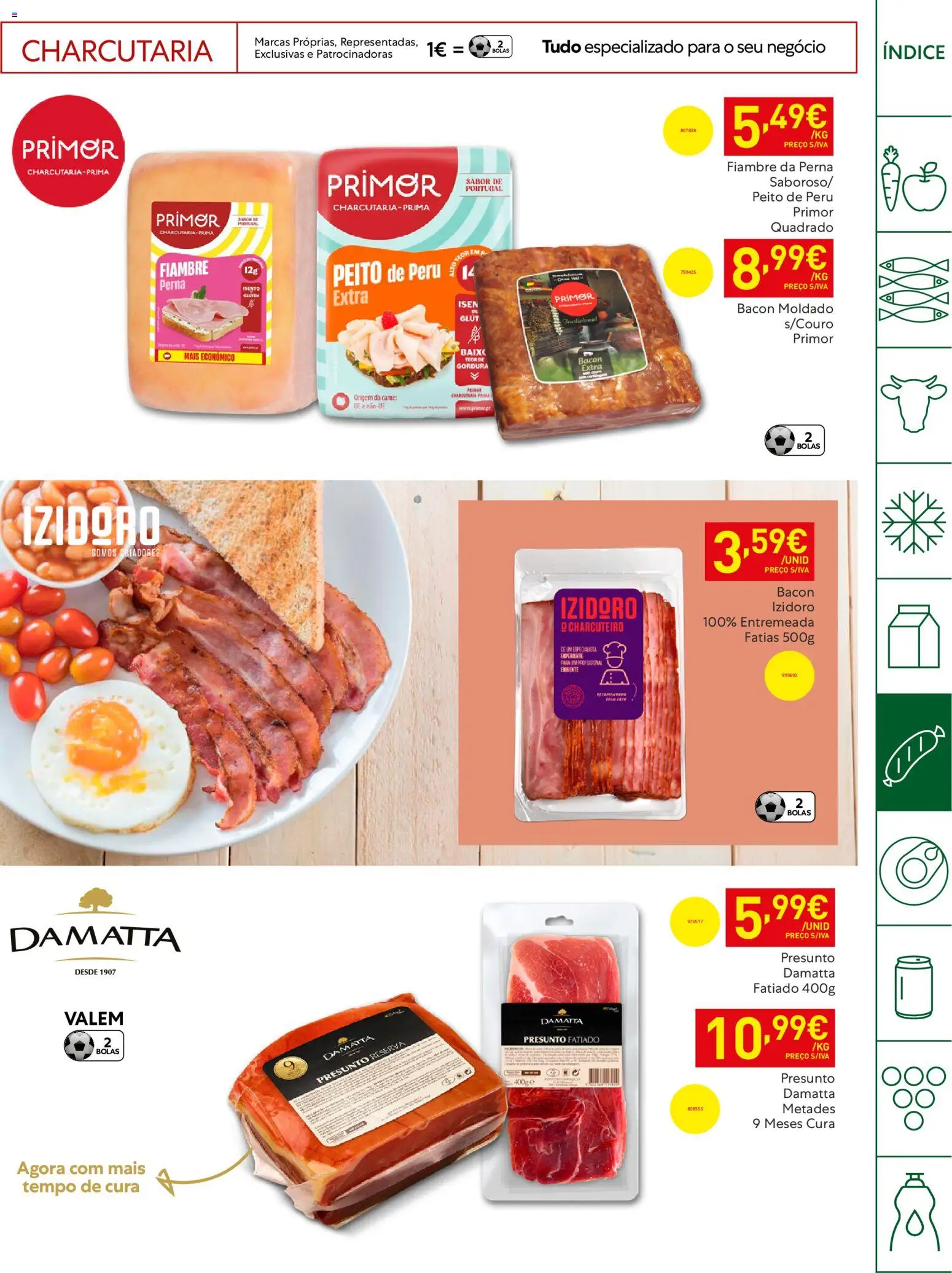 Recheio Horeca │ válido de 21.04.2026 | Página: 17 | Produtos: Bacon, Peito de peru, Peru, Primer