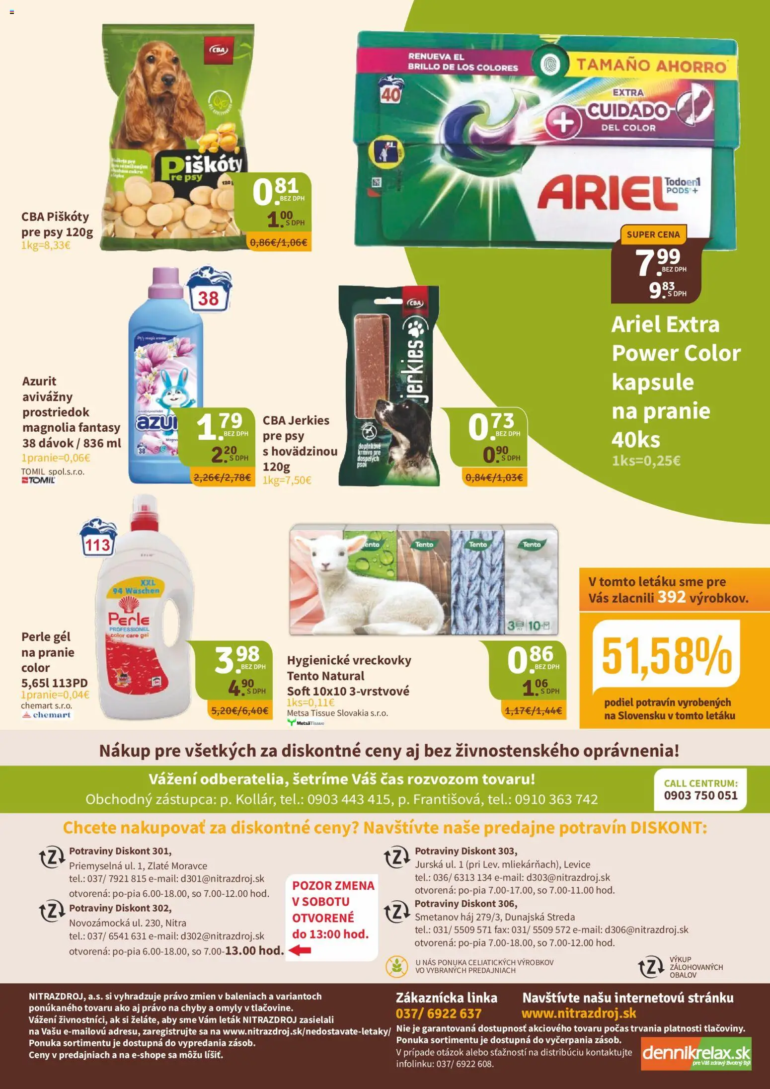 Nové Nitrazdroj akcie – leták je platný od 23.01.2026 | Strana: 8 | Produkty: Ariel