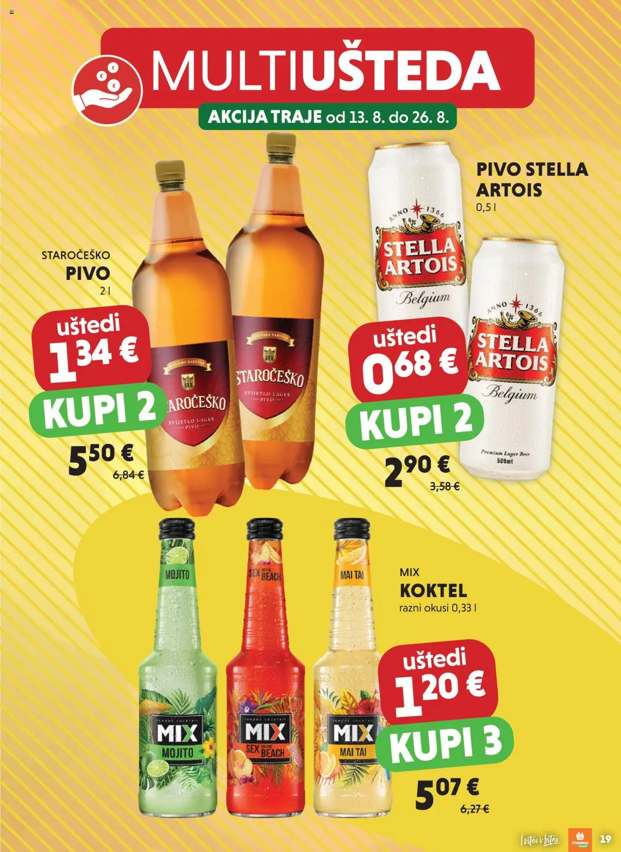 Studenac katalog | vrijedi od 13.08.2025 | Stranica: 19 | Proizvodi: Pivo
