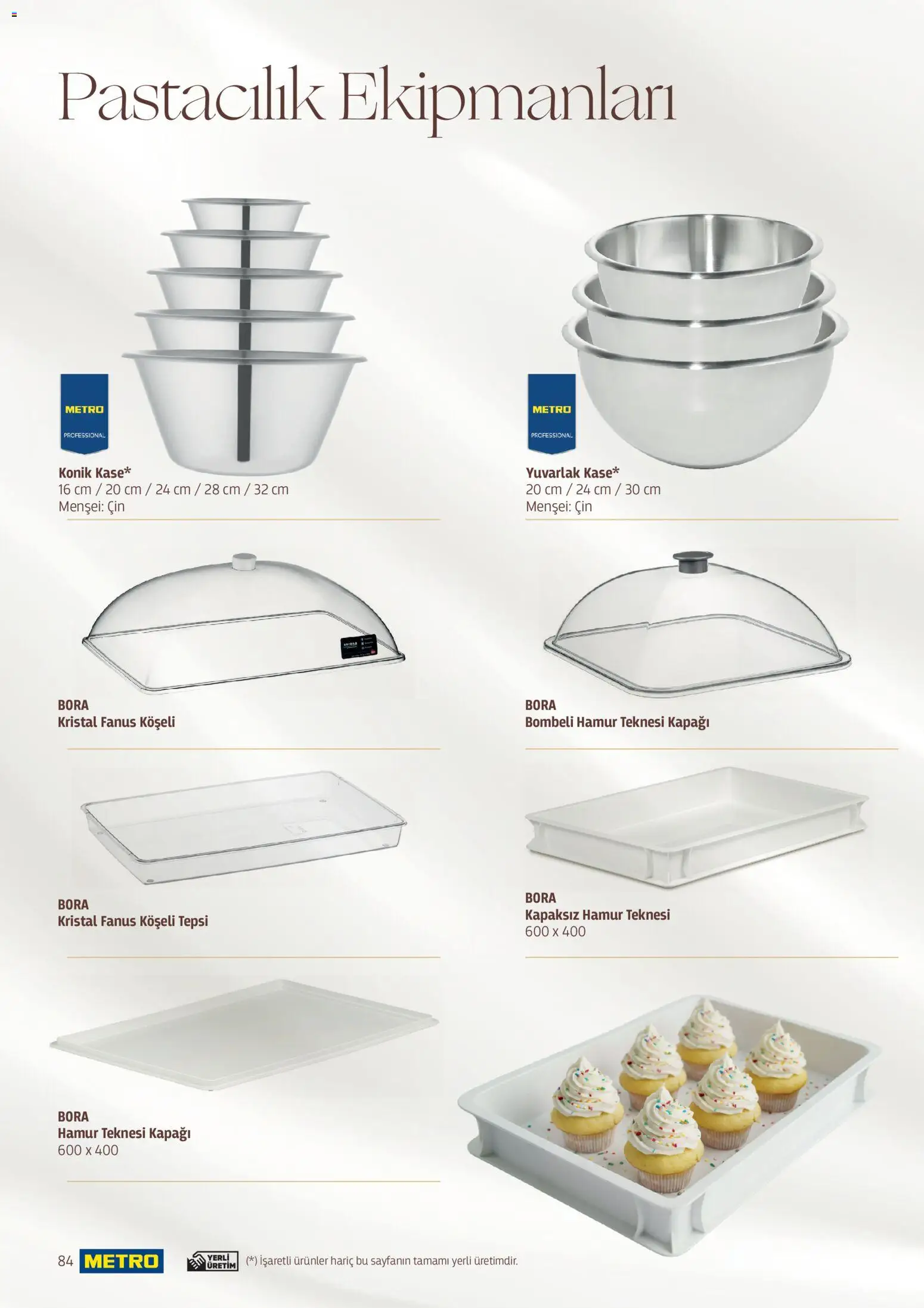 Metro - Pastacılık Kataloğu - 06.04.2026 tarihinden itibaren geçerlidir | Sayfa: 84 | Ürünler: Cin, Tepsi