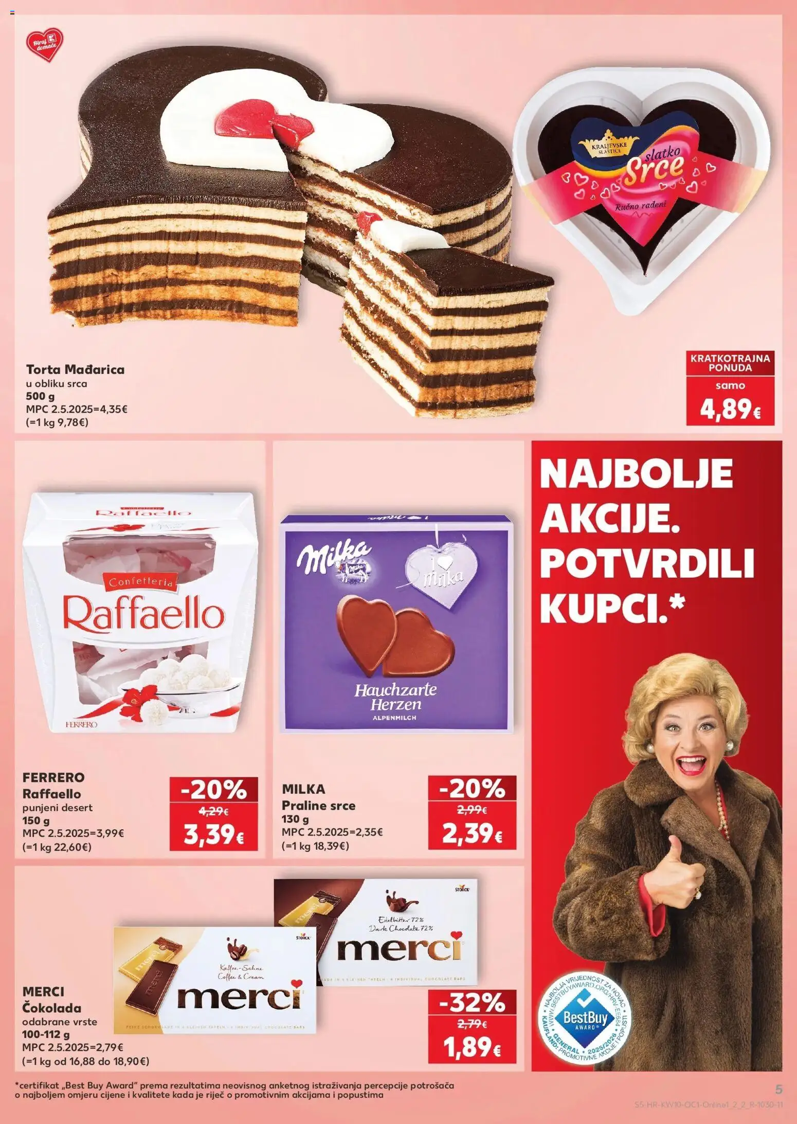 Kaufland katalog | vrijedi od 04.03.2026 | Stranica: 5 | Proizvodi: Praline, Milka, Torta, Raffaello