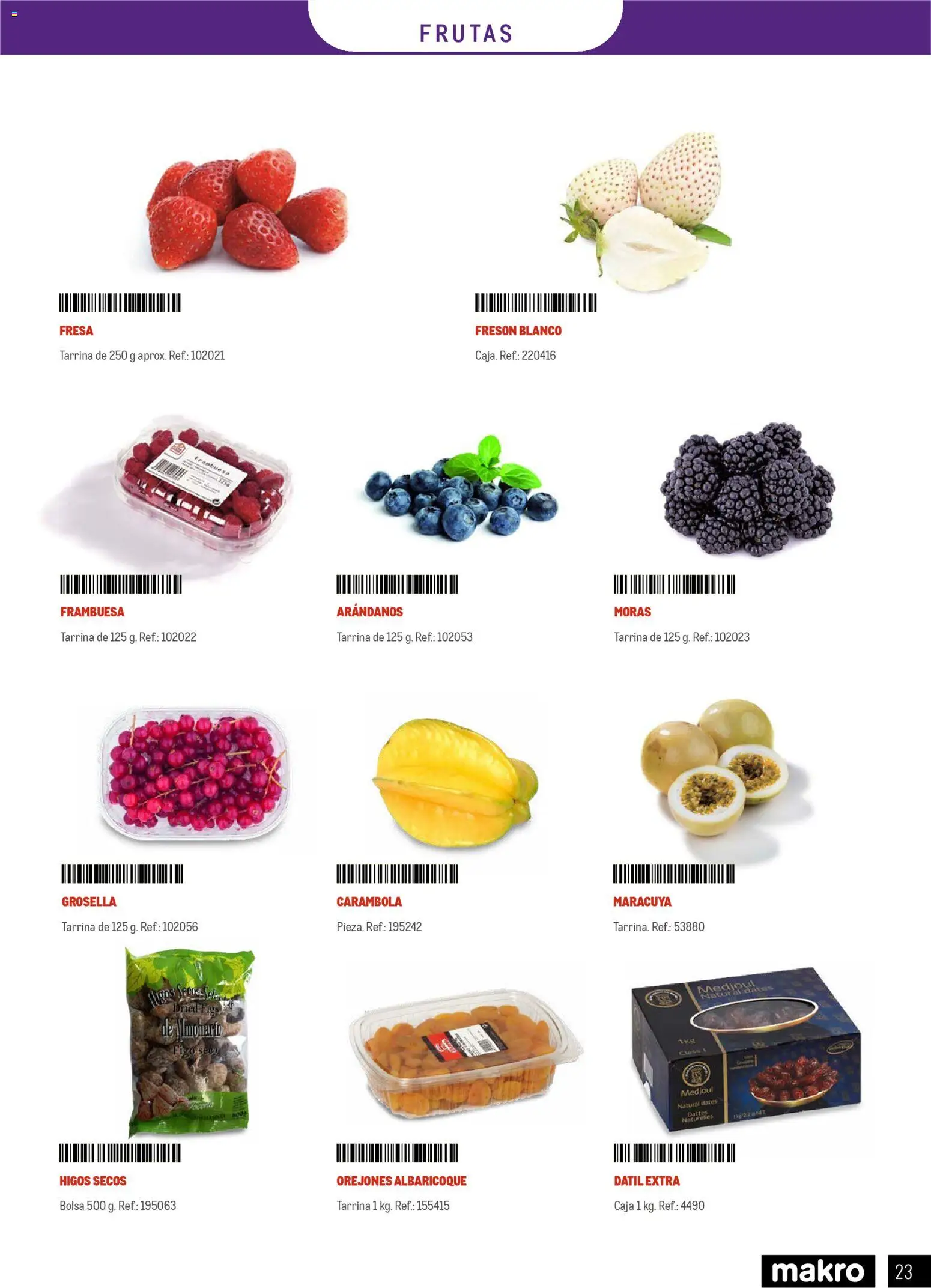Makro - Especial Frutas y Verduras Canarias │ válido desde el 05.01.2026 | Página: 23 | Productos: Αποφλοιωτής σκόρδου, Σαντιγύ, Bolsa, Caja