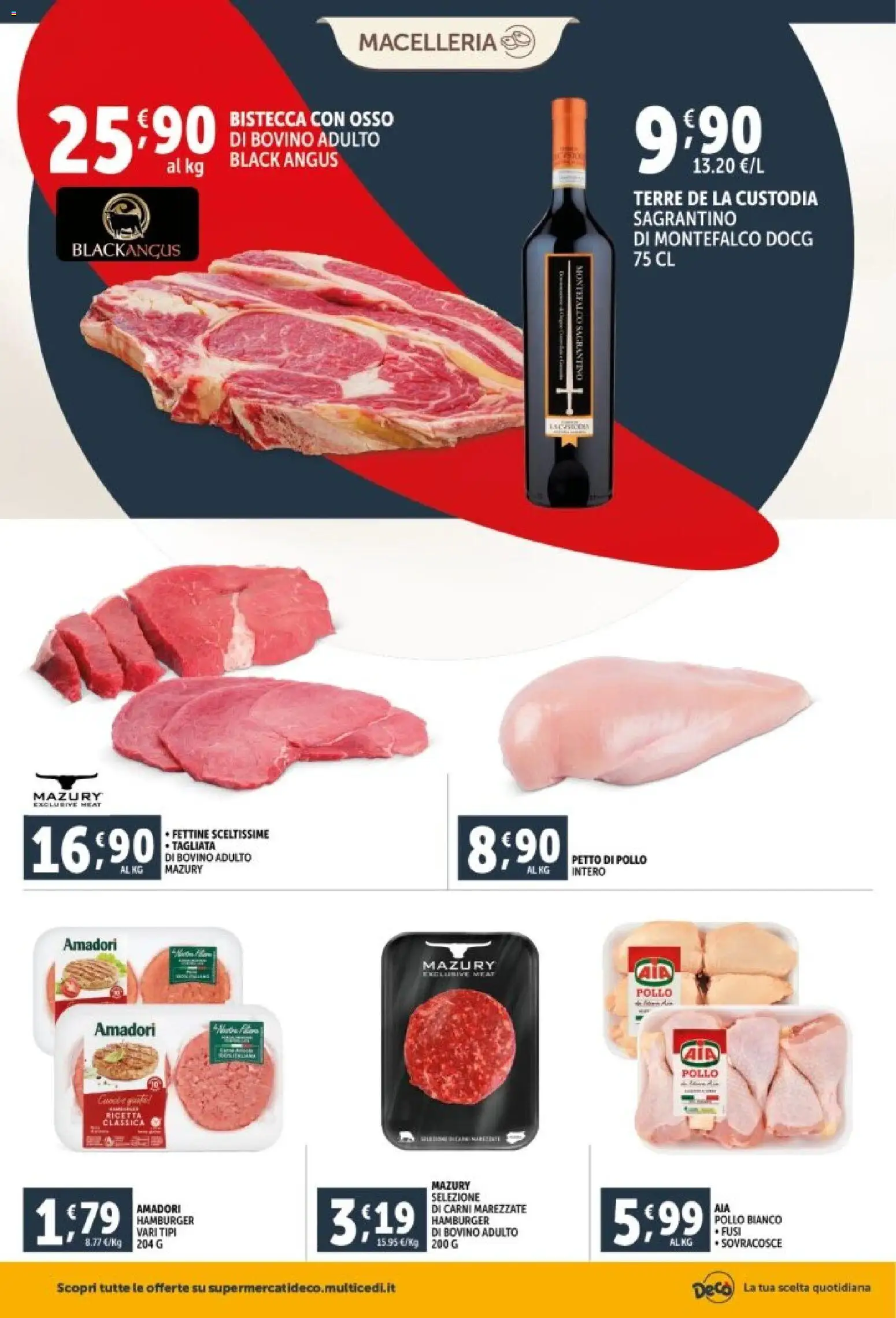 Volantino Decò del 29.12.2025 | Pagina: 6 | Prodotti: Bovino, Petto di Pollo, Pollo, Hamburger