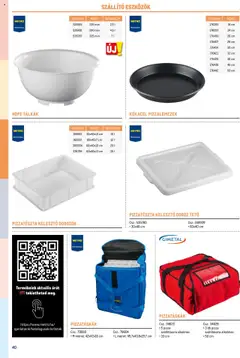 PIZZATÉSZTA KELESZTŐ DOBOZOK, Pizzatészta kelesztő dobozok 30x40 cm and 60x40 cm. - amely érvényes a következő dátumtól: 17.02.2025 | Oldal: 40