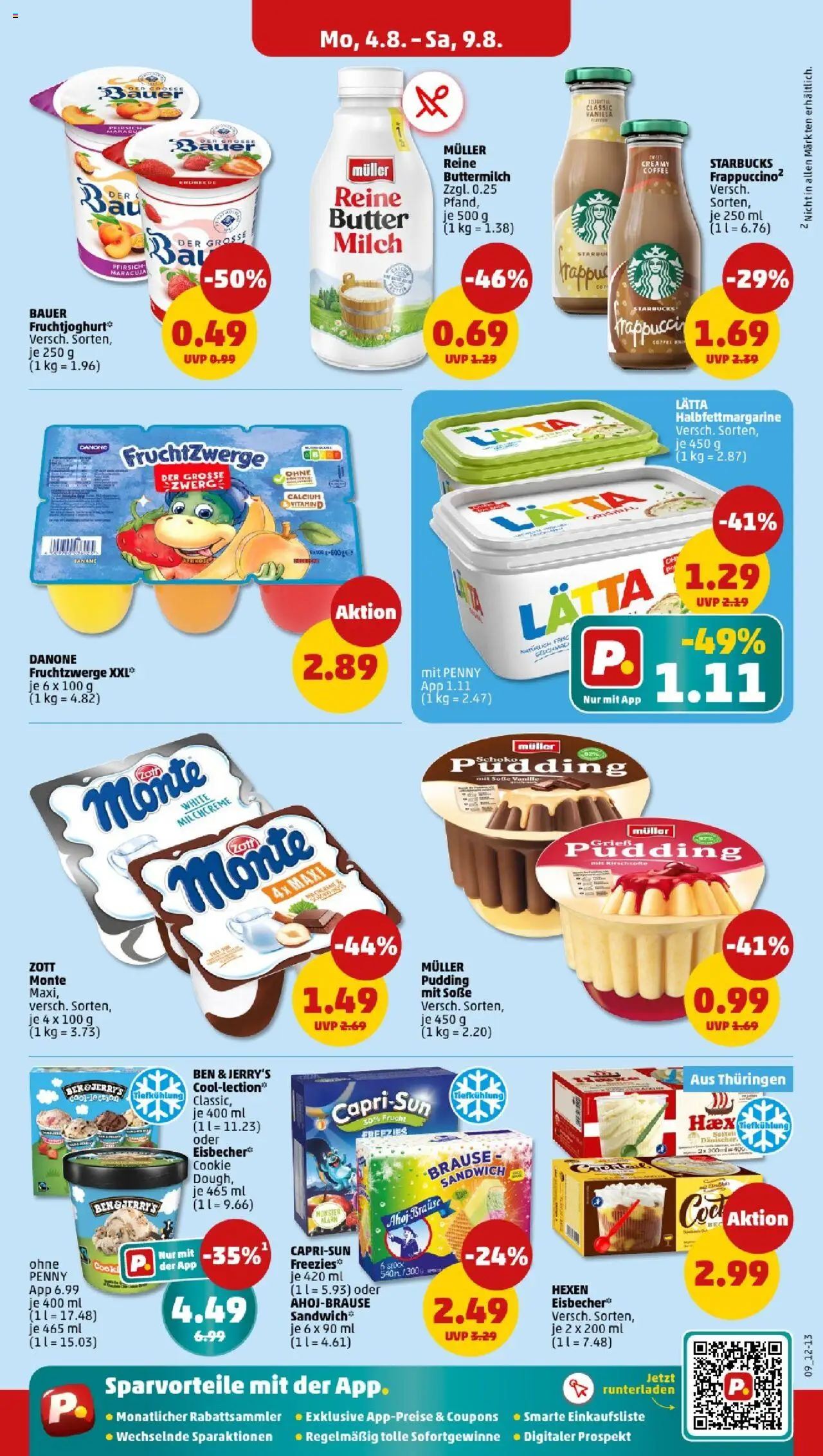 Penny - Sachsen - gültig ab dem 04.08.2025 | Seite: 9 | Produkte: Buttermilch, Capri sun, Pudding, Lätta