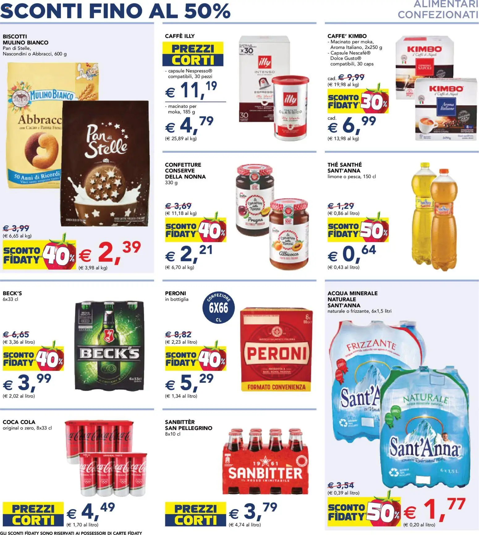 Volantino Esselunga S del 26.02.2026 | Pagina: 8 | Prodotti: Panna, The, Cacao, Acqua minerale