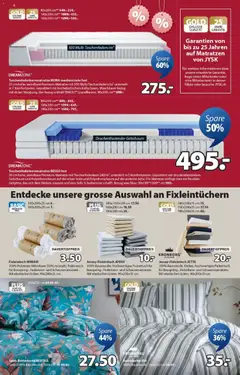 JYSK Aktionen ab 23.12.2025 gültig | Seite: 6 | Produkte: Matratze, Bettwäsche