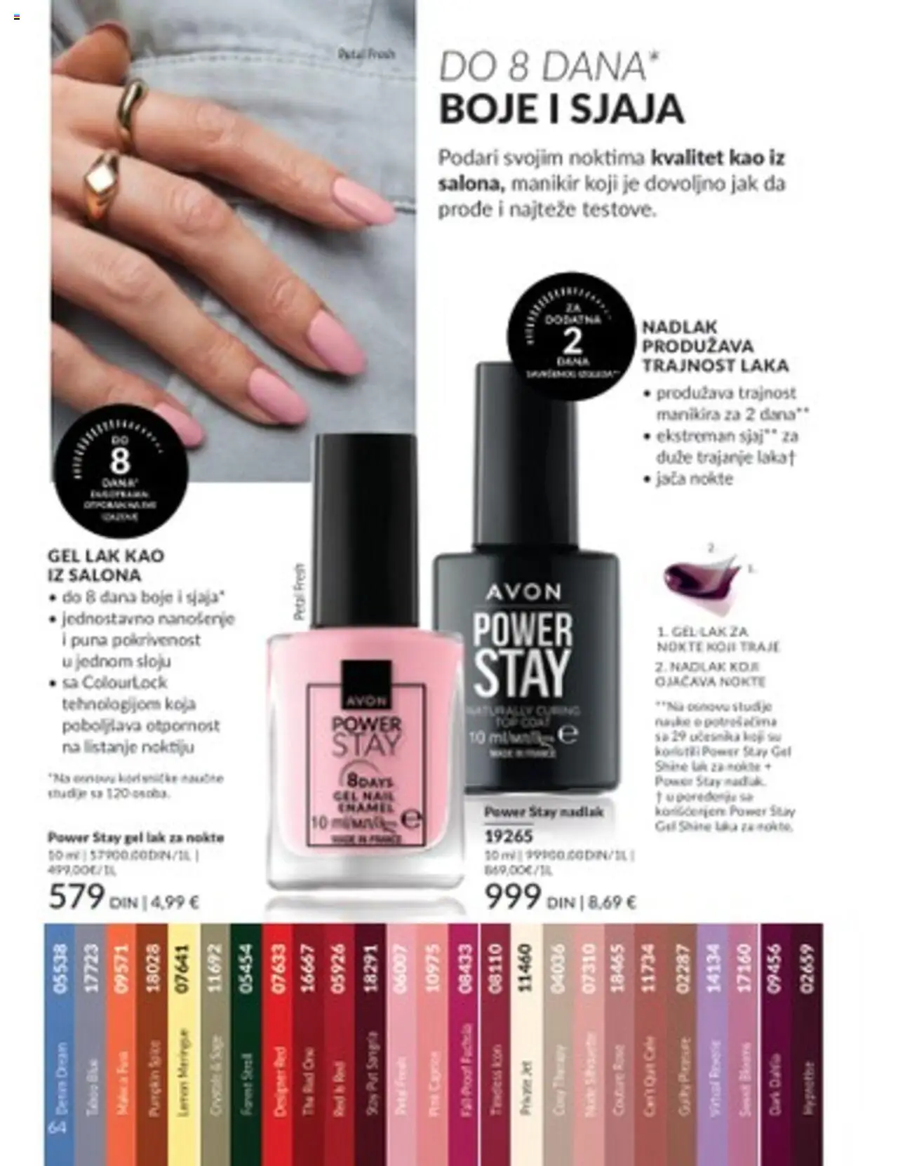 AVON katalog - važi od 01.07.2025 | Strana: 64 | Proizvode: Lak za nokte