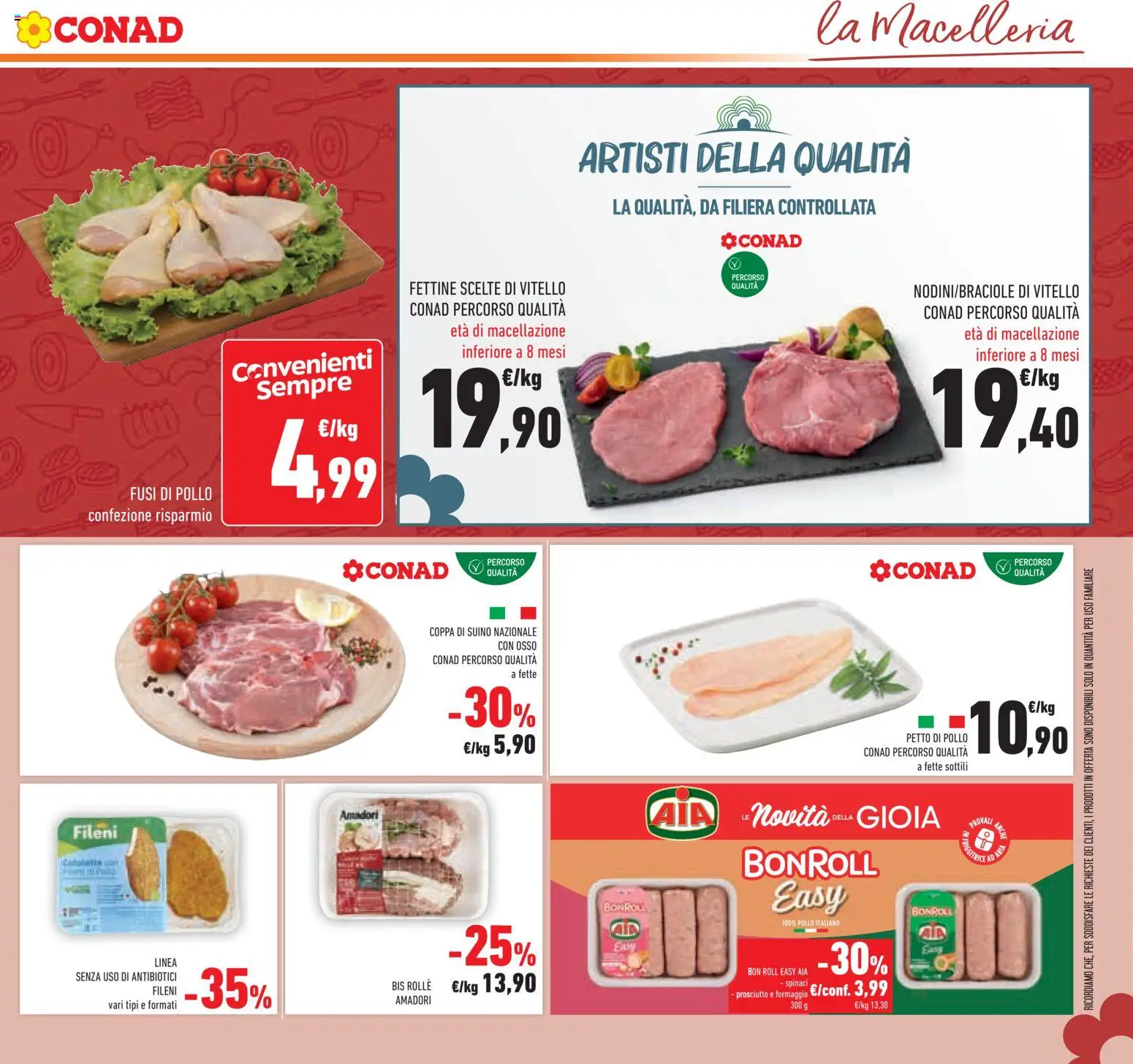 Volantino Conad del 25.02.2026 | Pagina: 11 | Prodotti: Petto di Pollo, Pollo, Suino, Formaggio