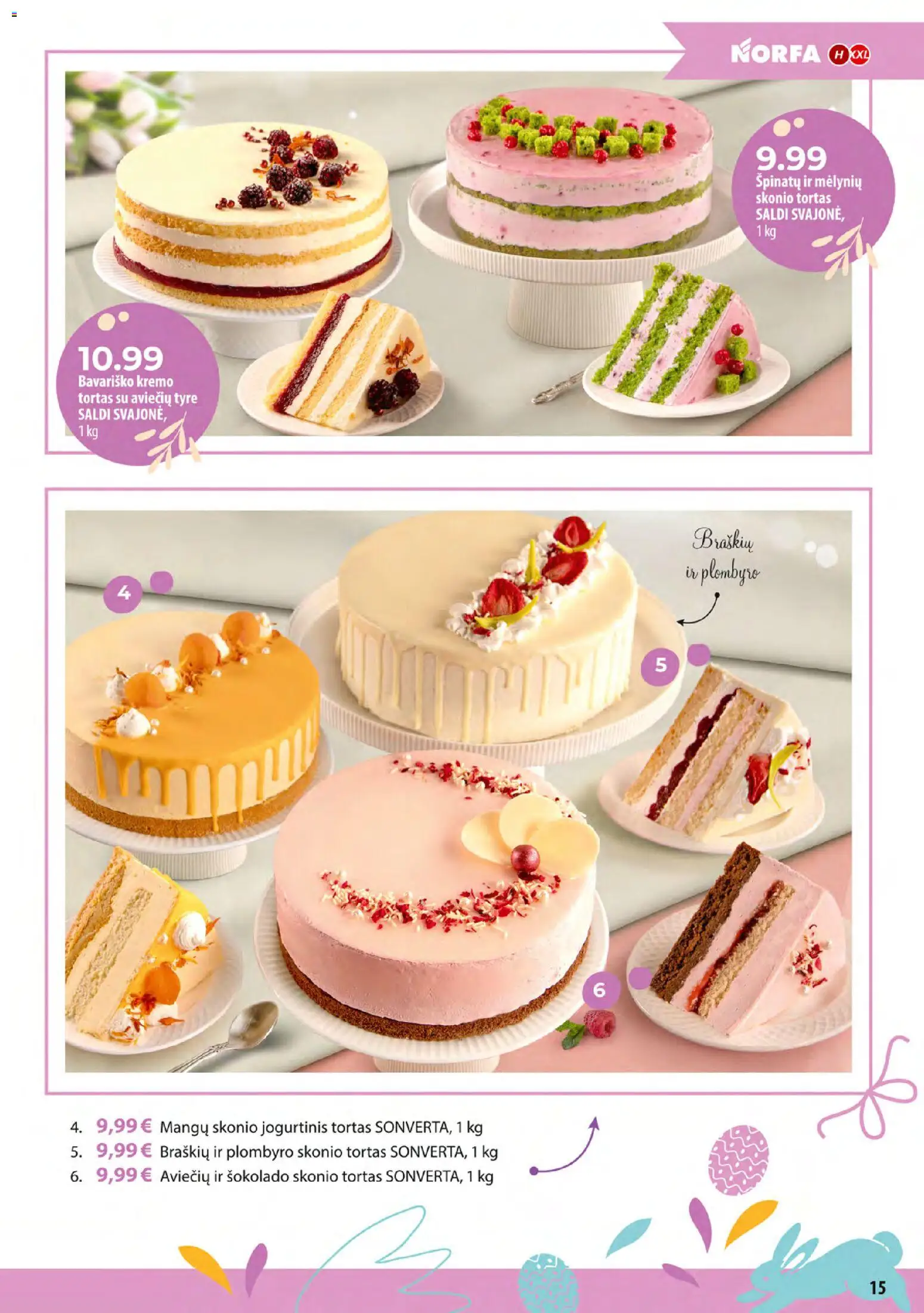 NORFA akcijos nuo 24.03.2026 | Puslapis: 15 | Prekių: Tyrė, Tortas