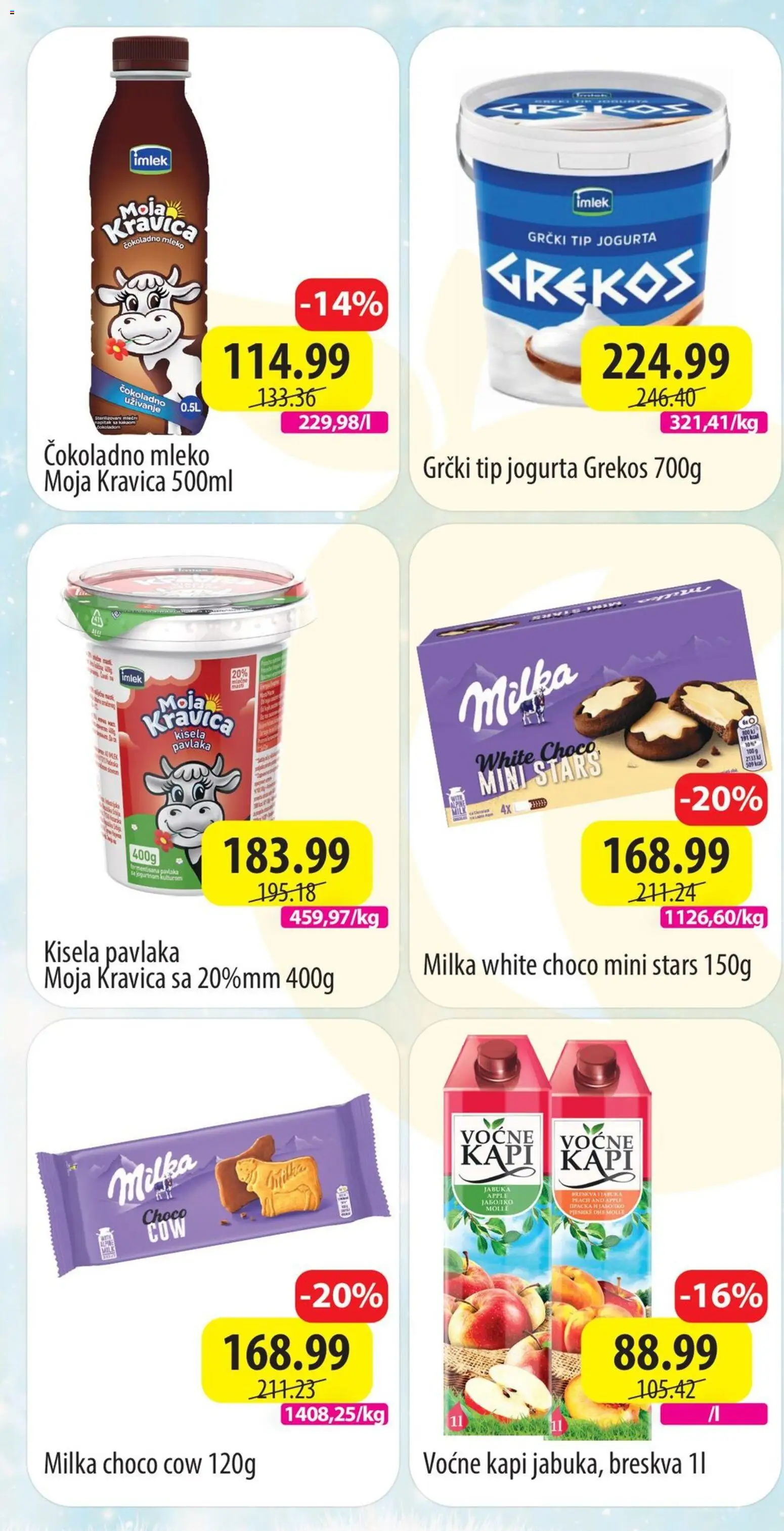 Senta Promet katalog - važi od 29.12.2025 | Strana: 2 | Proizvode: Milka, Mleko, Breskva, Pavlaka