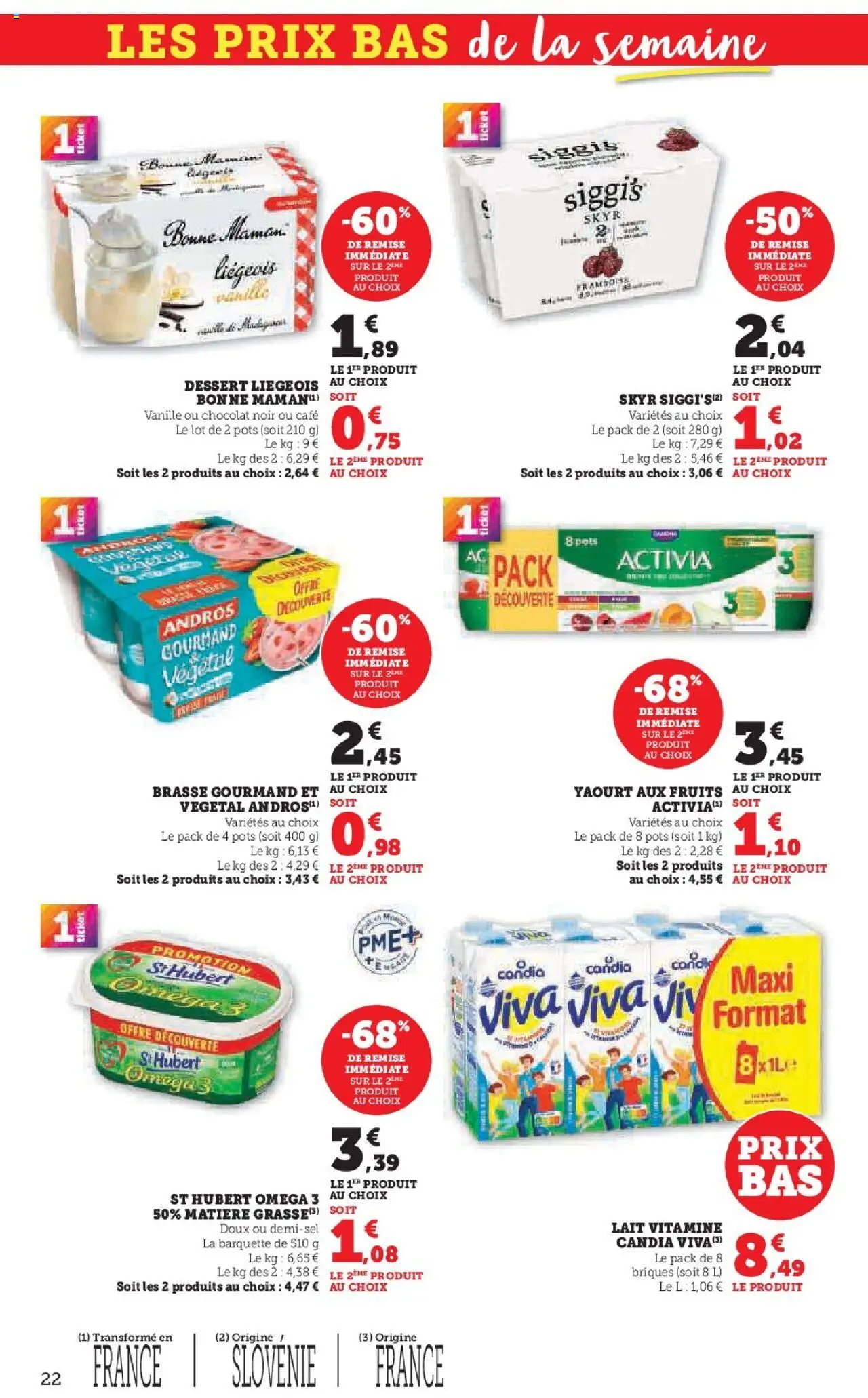{H1} | Page: 22 | Produits: Lait, Yaourt, Café, Skyr