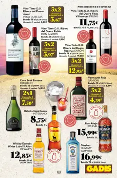 Vista previa Gadis folleto válido desde el 16.04.2026 | Página: 39 | Productos: Ron, Vino, Ginebra, Whisky