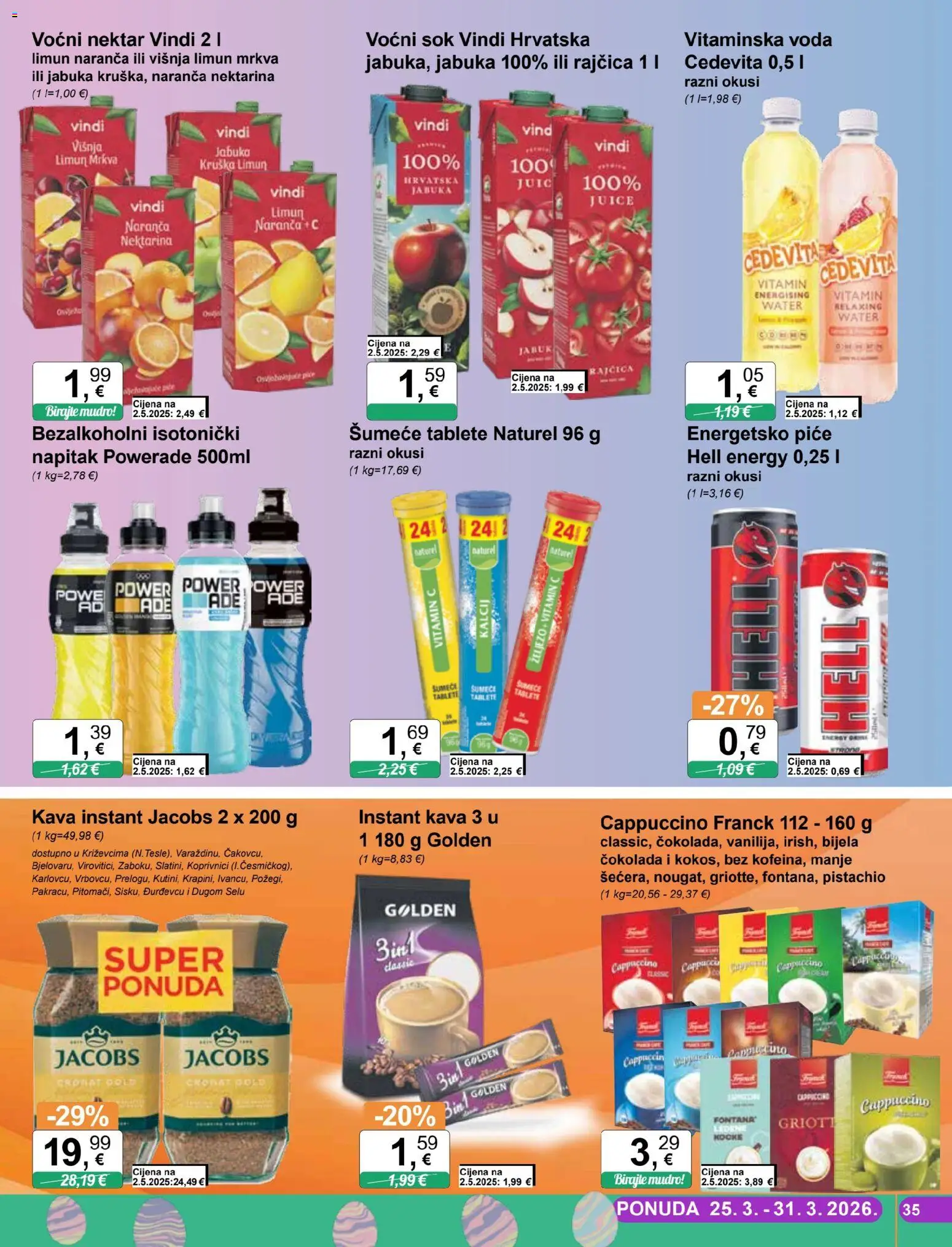 KTC katalog | vrijedi od 25.03.2026 | Stranica: 35 | Proizvodi: Limun, Kruška, Cedevita, Jabuka