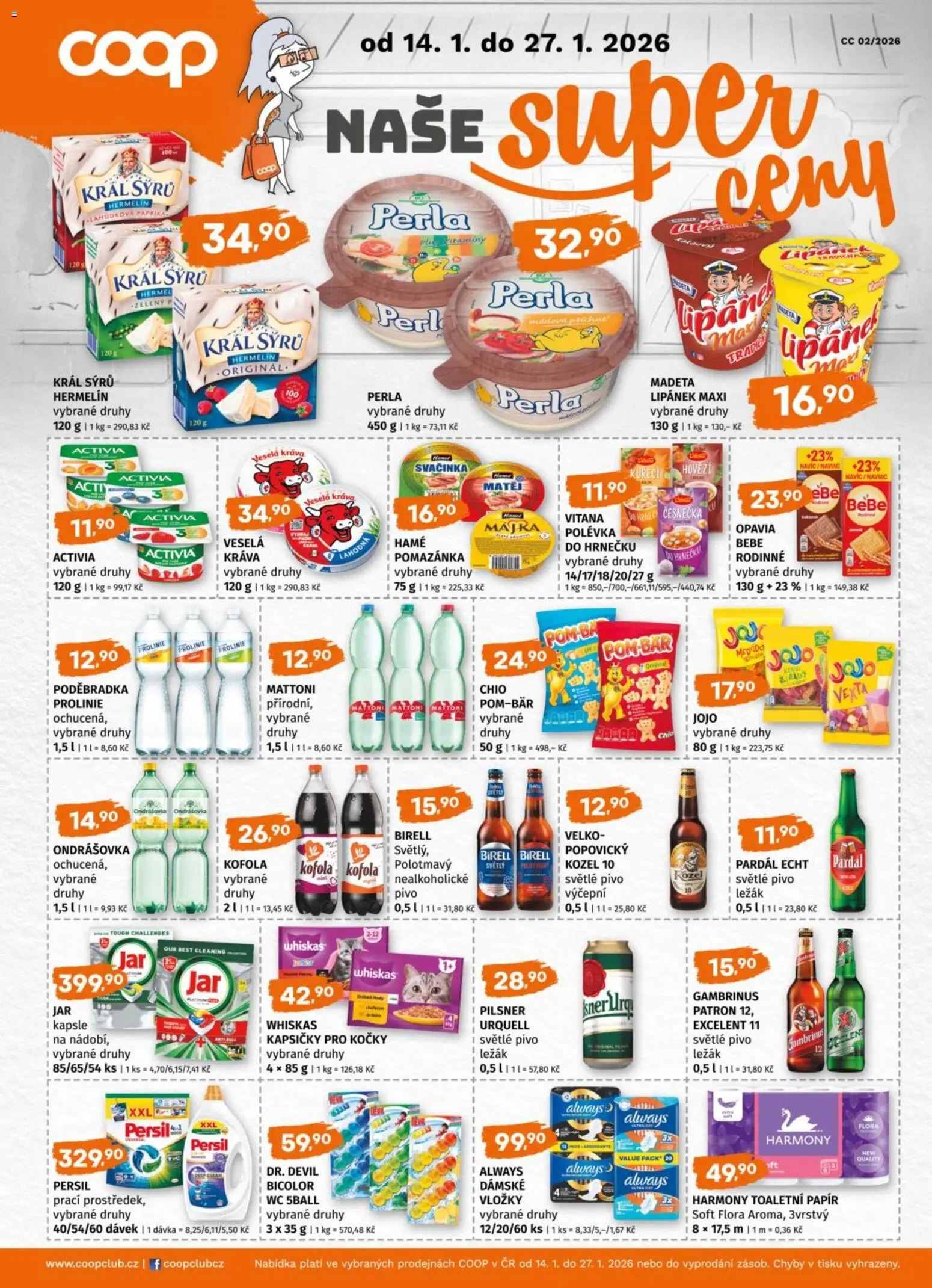 Trefa leták od 21.01.2026 | Strana: 9 | Produkty: Hovězí, Pivo, Toaletní papír, Prolinie