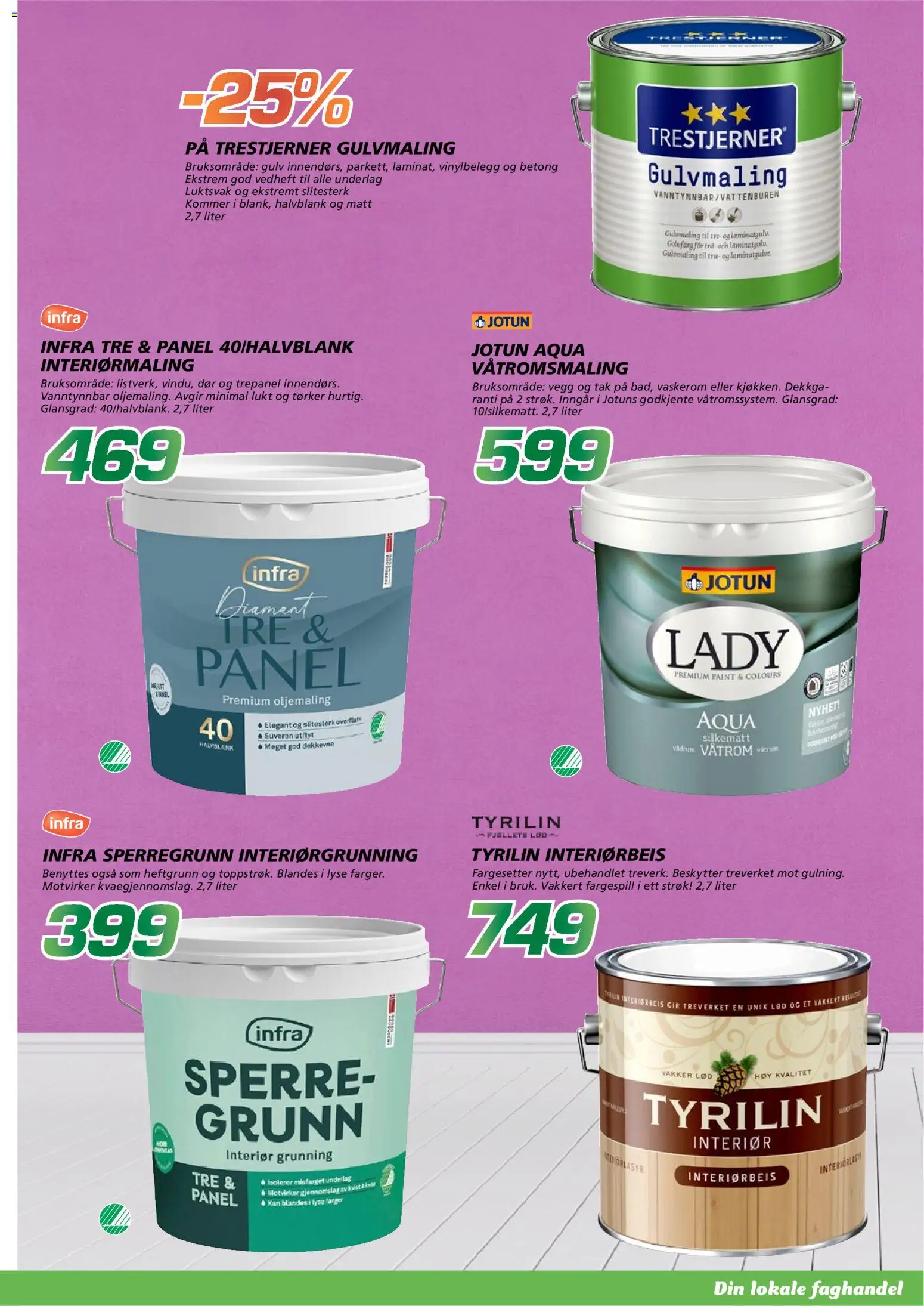 {H1} | Side: 3 | Produkter: Interiør