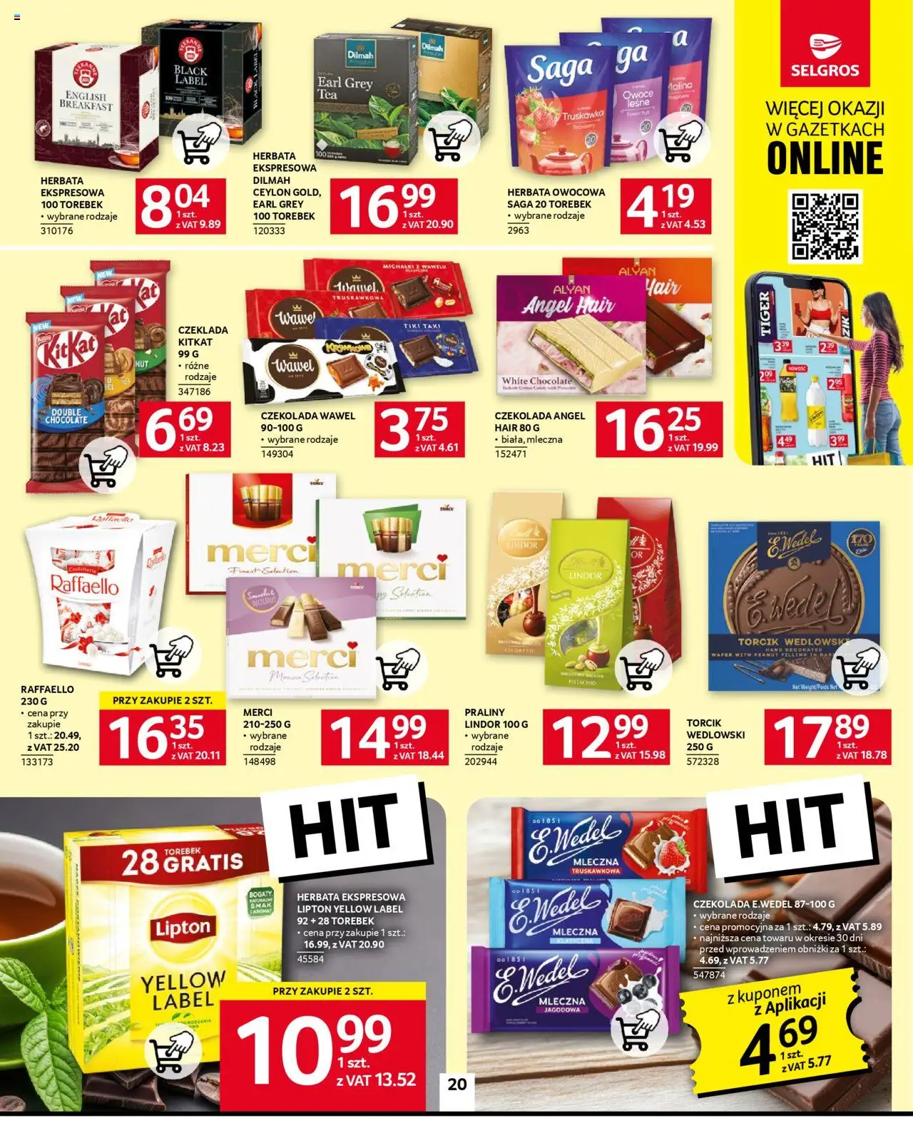 Selgros cash&carry Gazetka od 14.08.2025 | Strona: 20 | Produkty: Praliny, Merci, Smoothie, Owoce