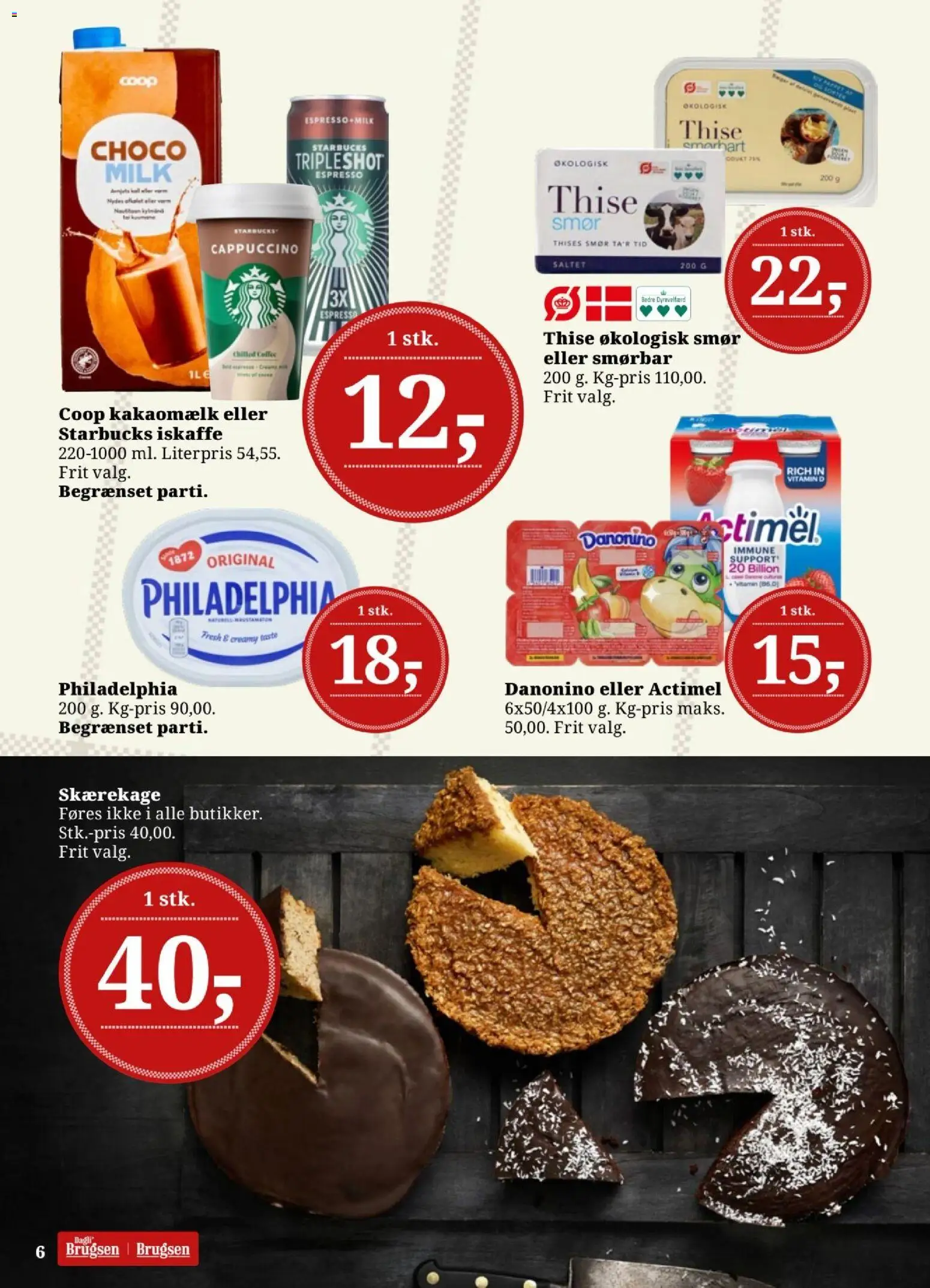 Dagli'Brugsen tilbudsavis – gyldig fra 13.02.2026 | Side: 6 | Produkter: Smør, Kakaomælk