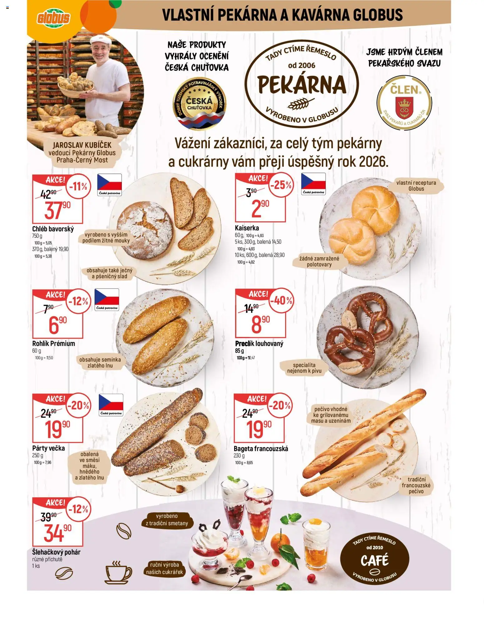 Globus leták - Praha Černý Most od 27.12.2025 | Strana: 5 | Produkty: Globus, Rohlík, Pečivo, Pohár