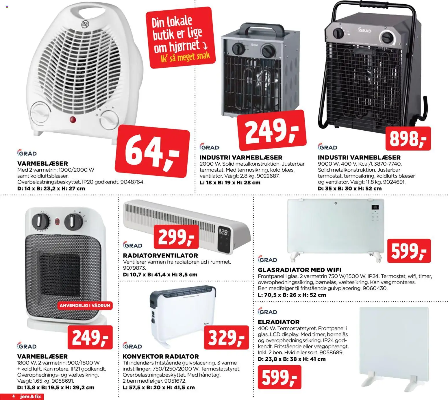 Jem & fix tilbudsavis – gyldig fra 01.01.2026 | Side: 4 | Produkter: Radiator